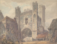 St Augustines Gate Canterbury Between And by Joseph Mallord William Turner