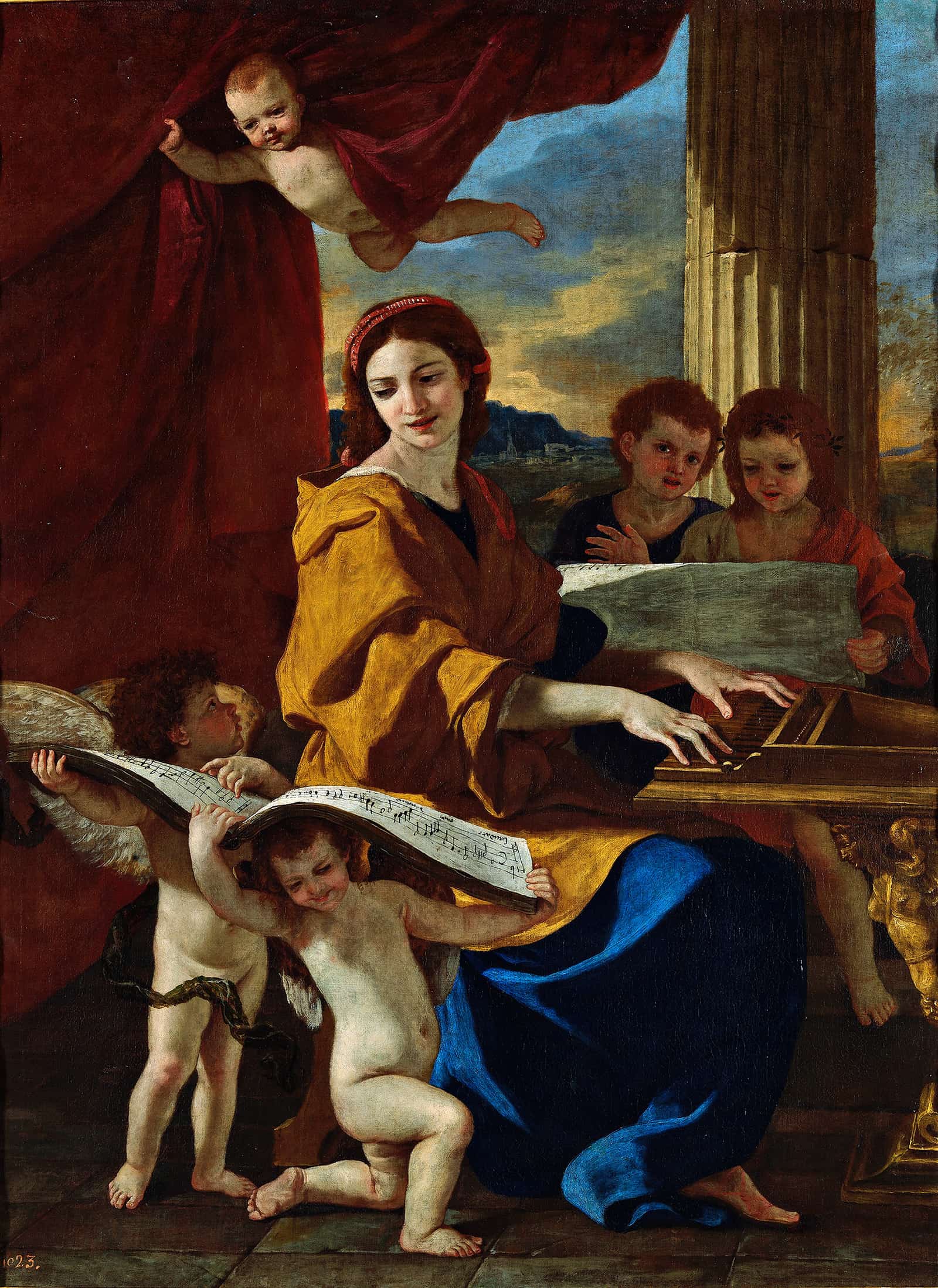 St Cecilia by Nicolas Poussin