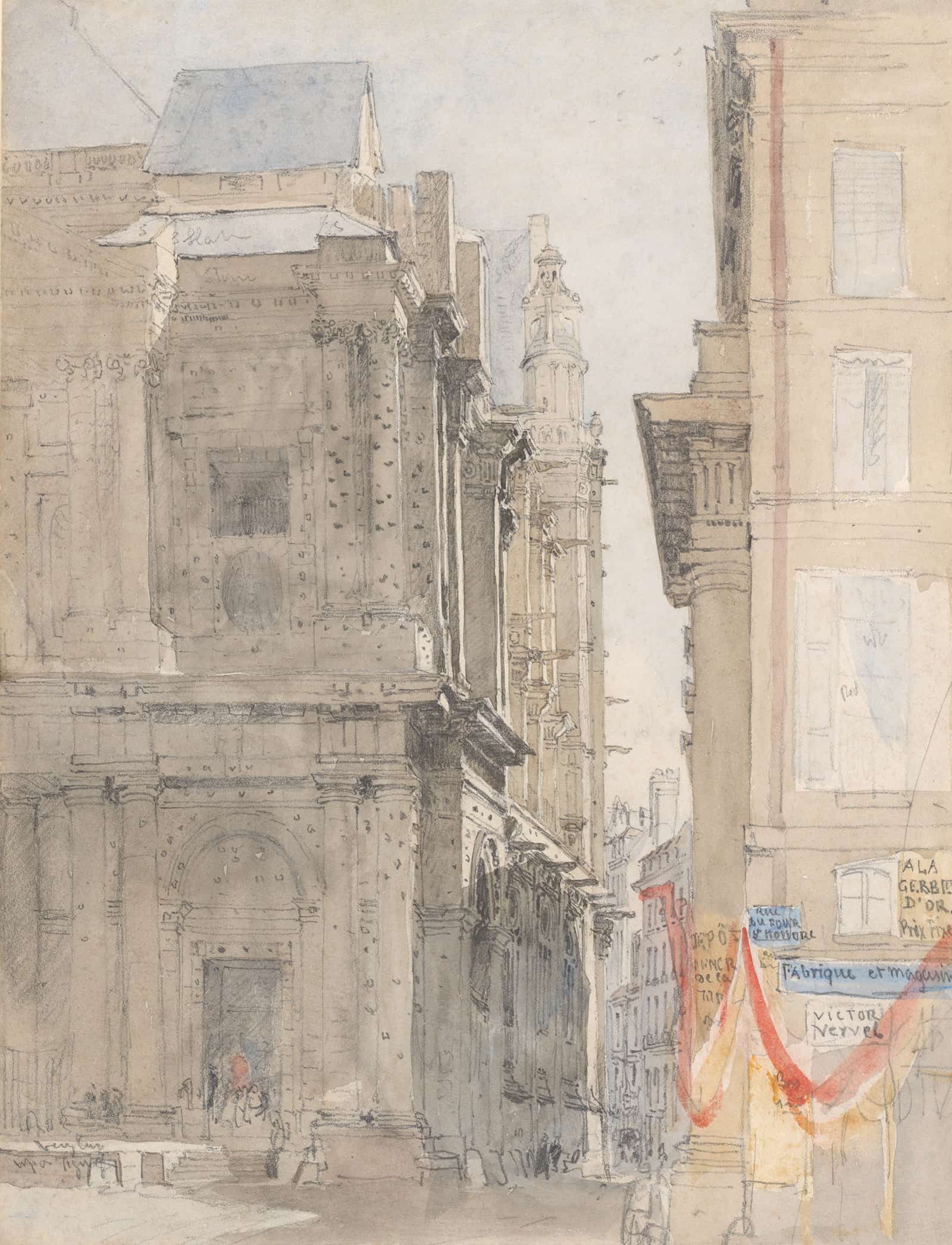 St Eustache Paris by David Cox