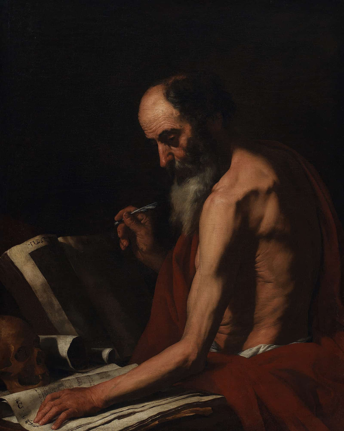 St Jerome by Jusepe De Ribera