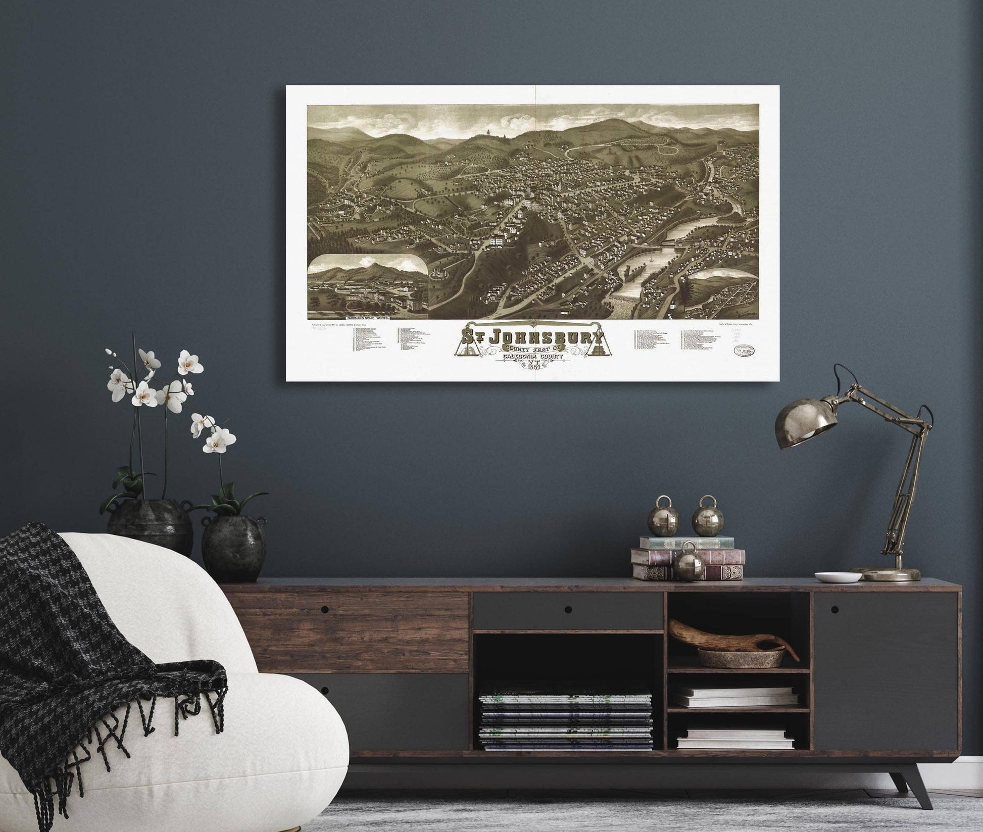 St Johnsbury County Seat Of Caledonia County Vt 1884  State Of Vermont