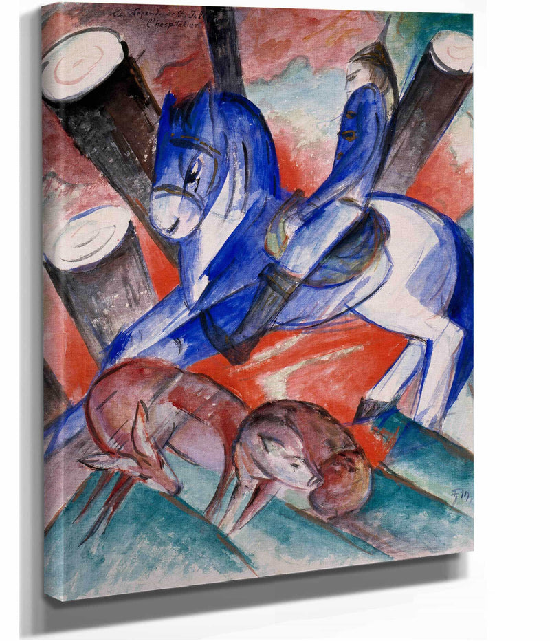 St Julian The Hospitaler by Franz Marc