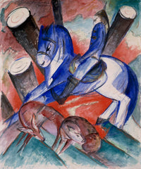 St Julian The Hospitaler by Franz Marc