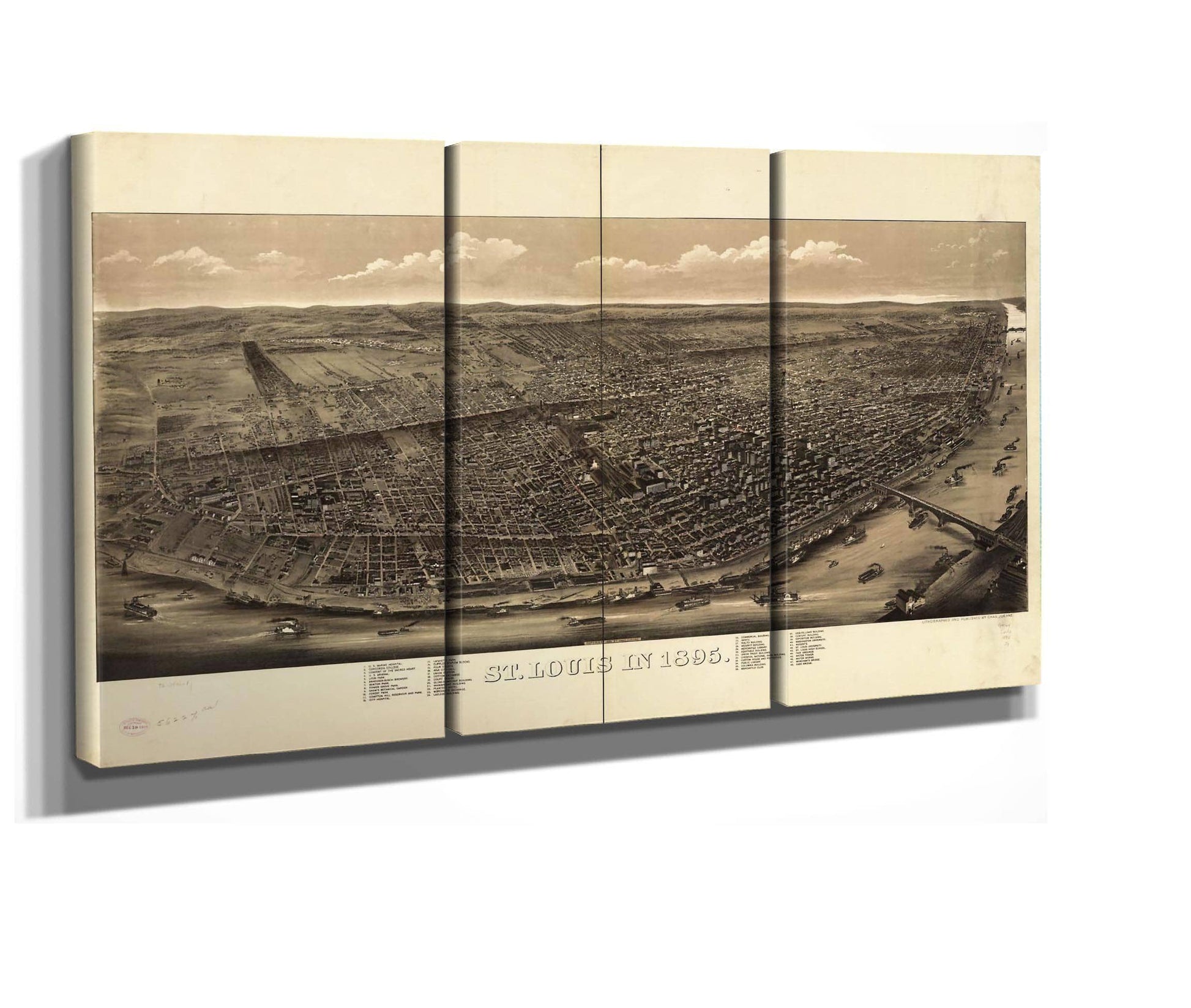 St Louis In 1895  State Of Missourri