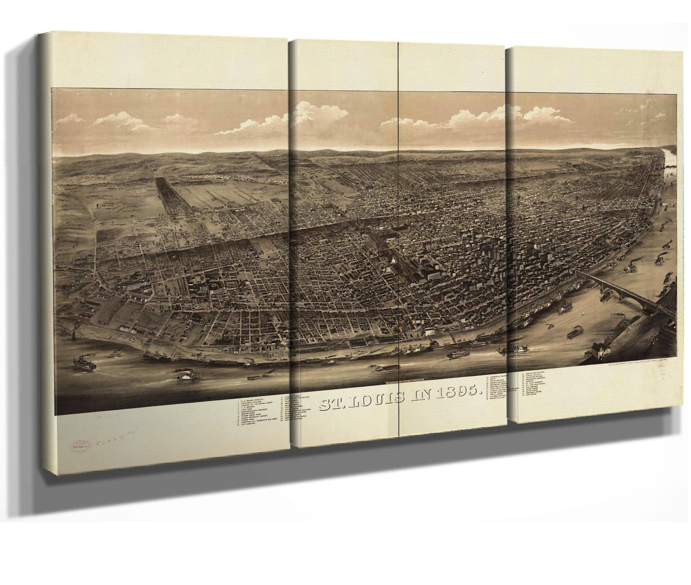 St Louis In 1895  State Of Missourri