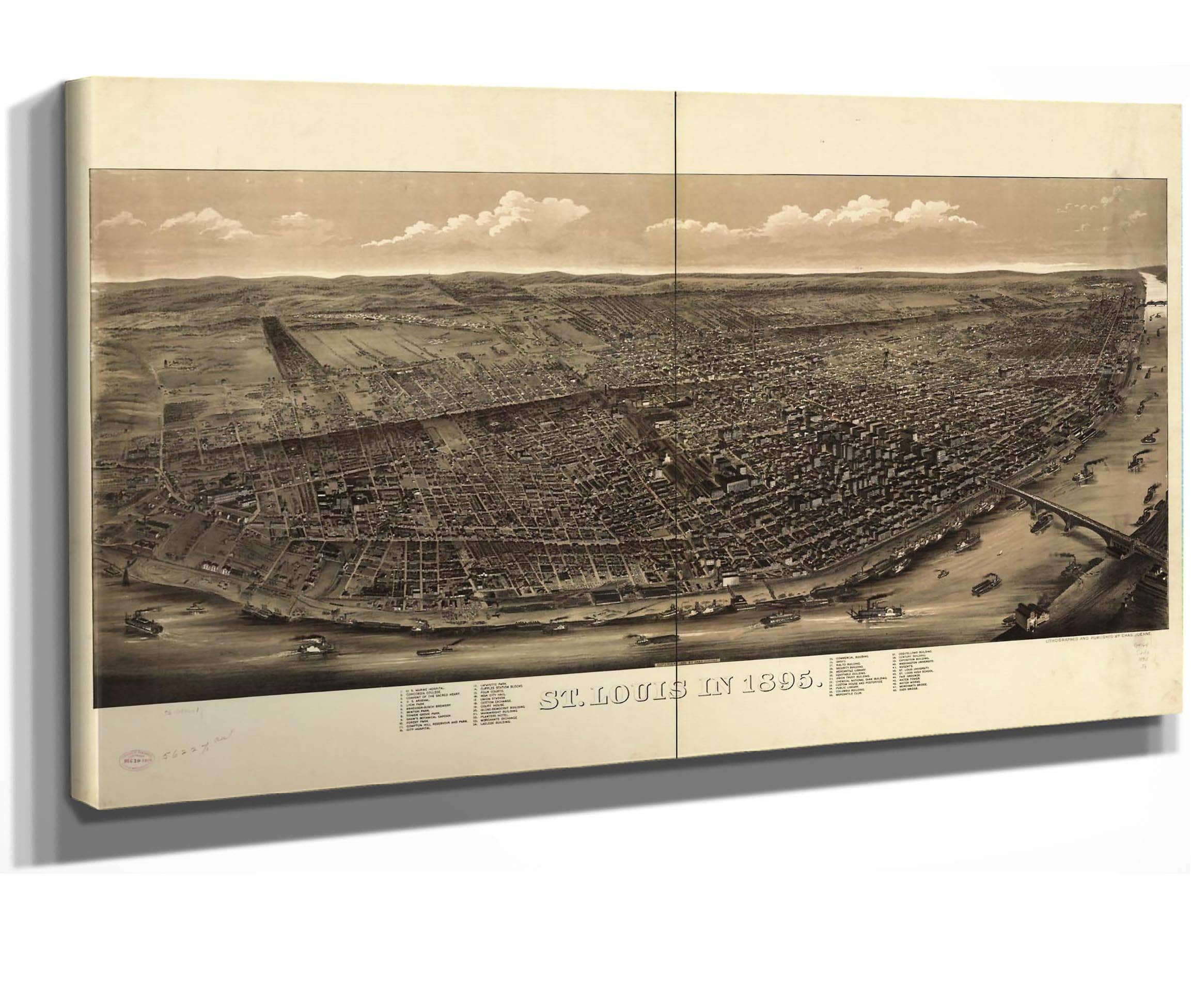 St Louis In 1895  State Of Missourri