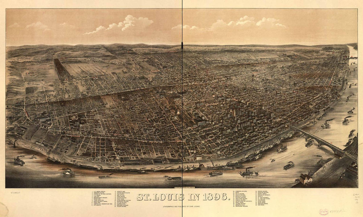 St Louis In 1896  State Of Missourri