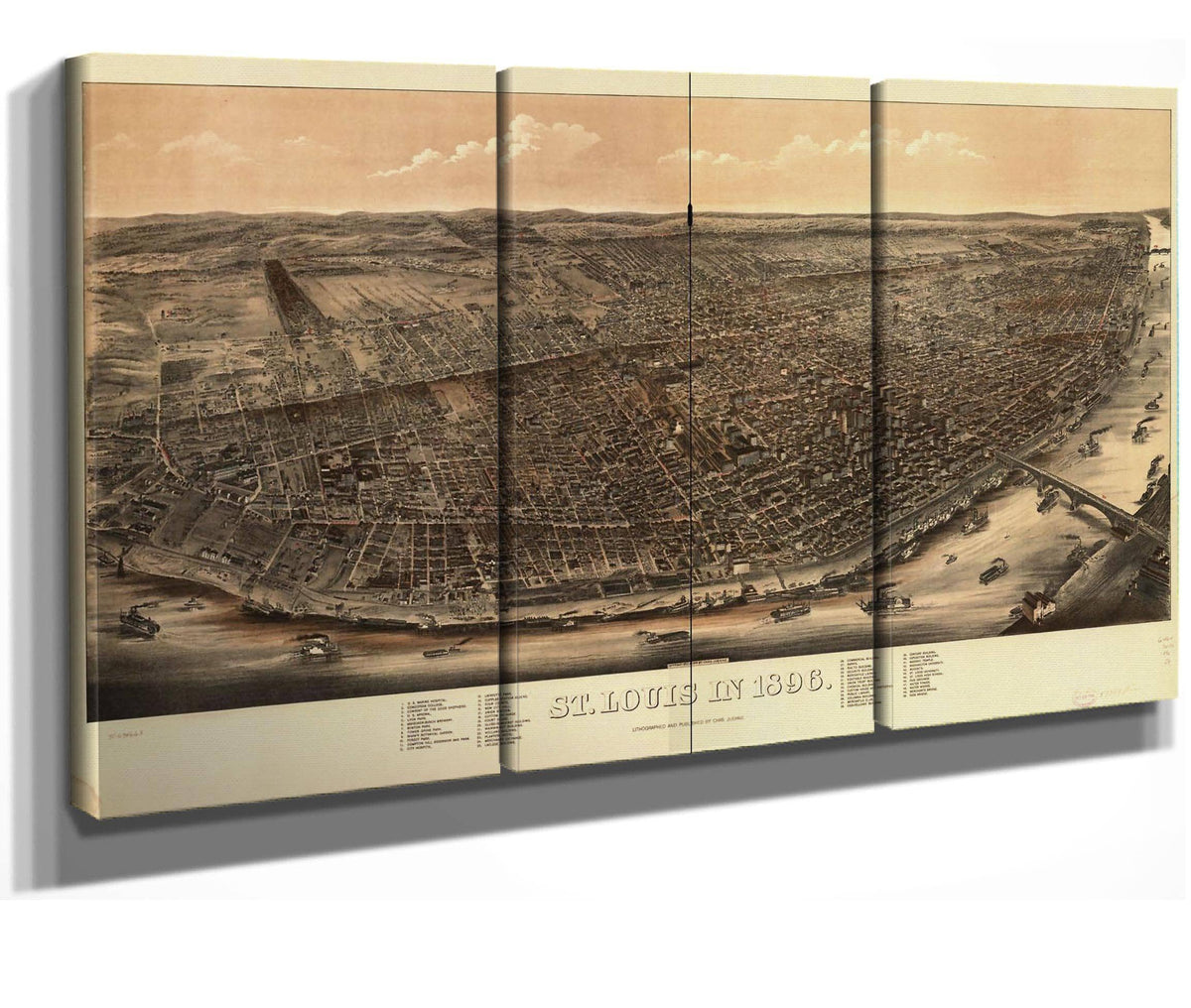 St Louis In 1896  State Of Missourri