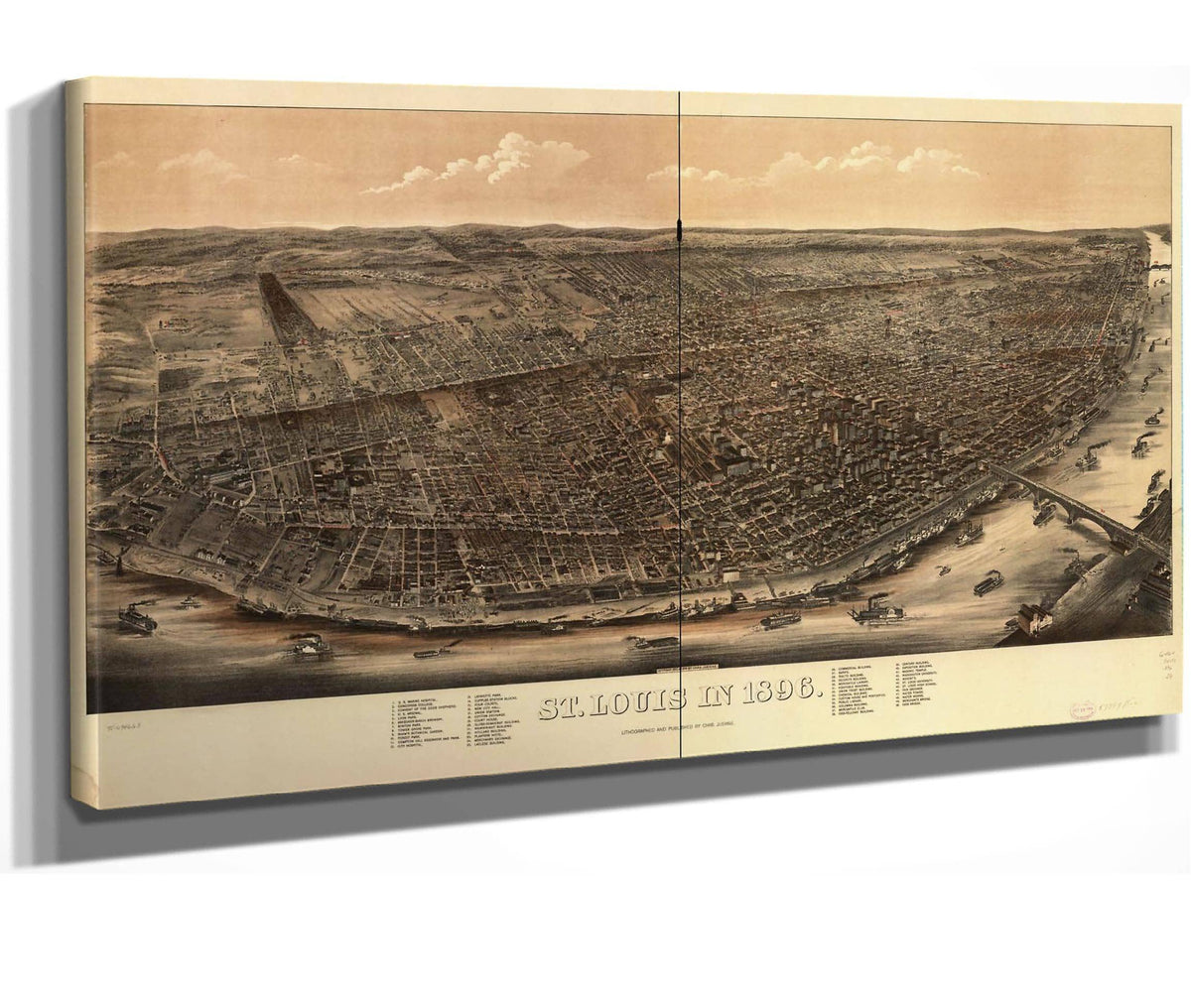 St Louis In 1896  State Of Missourri