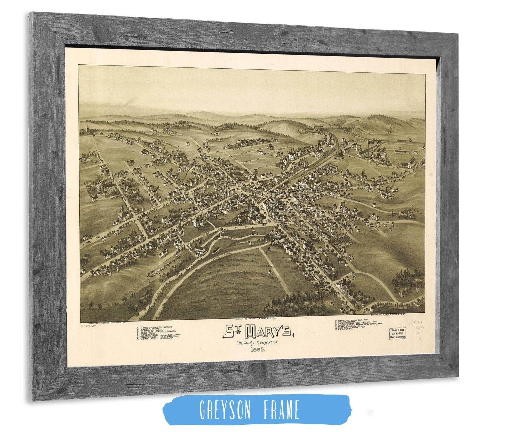 St Marys Elk County Pennsylvania 1895 State of Pennsylvania