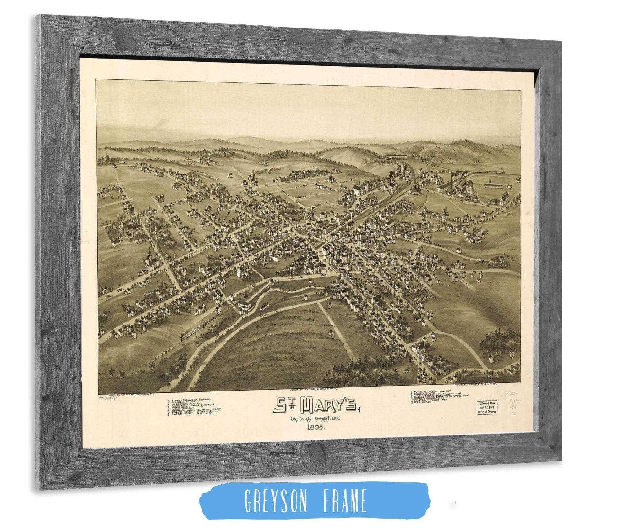 St Marys Elk County Pennsylvania 1895 State of Pennsylvania