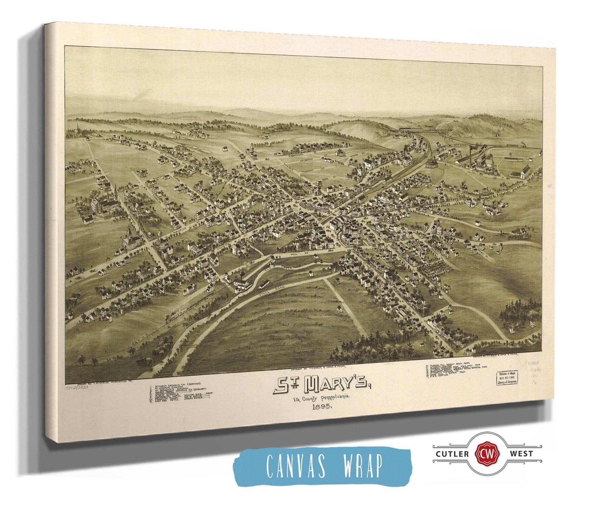 St Marys Elk County Pennsylvania 1895 State of Pennsylvania