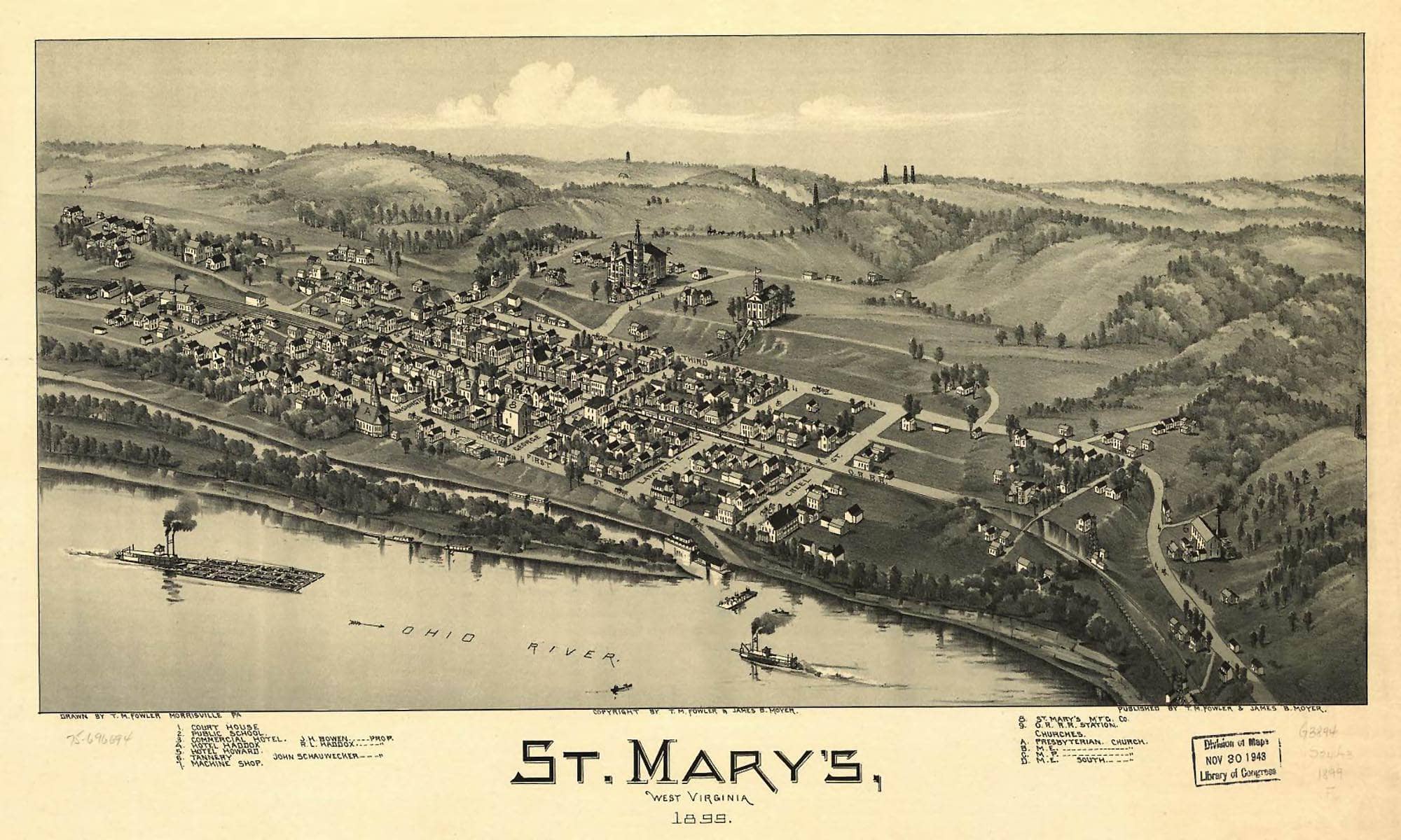 St Marys West Virginia 1899  State Of West Virginia