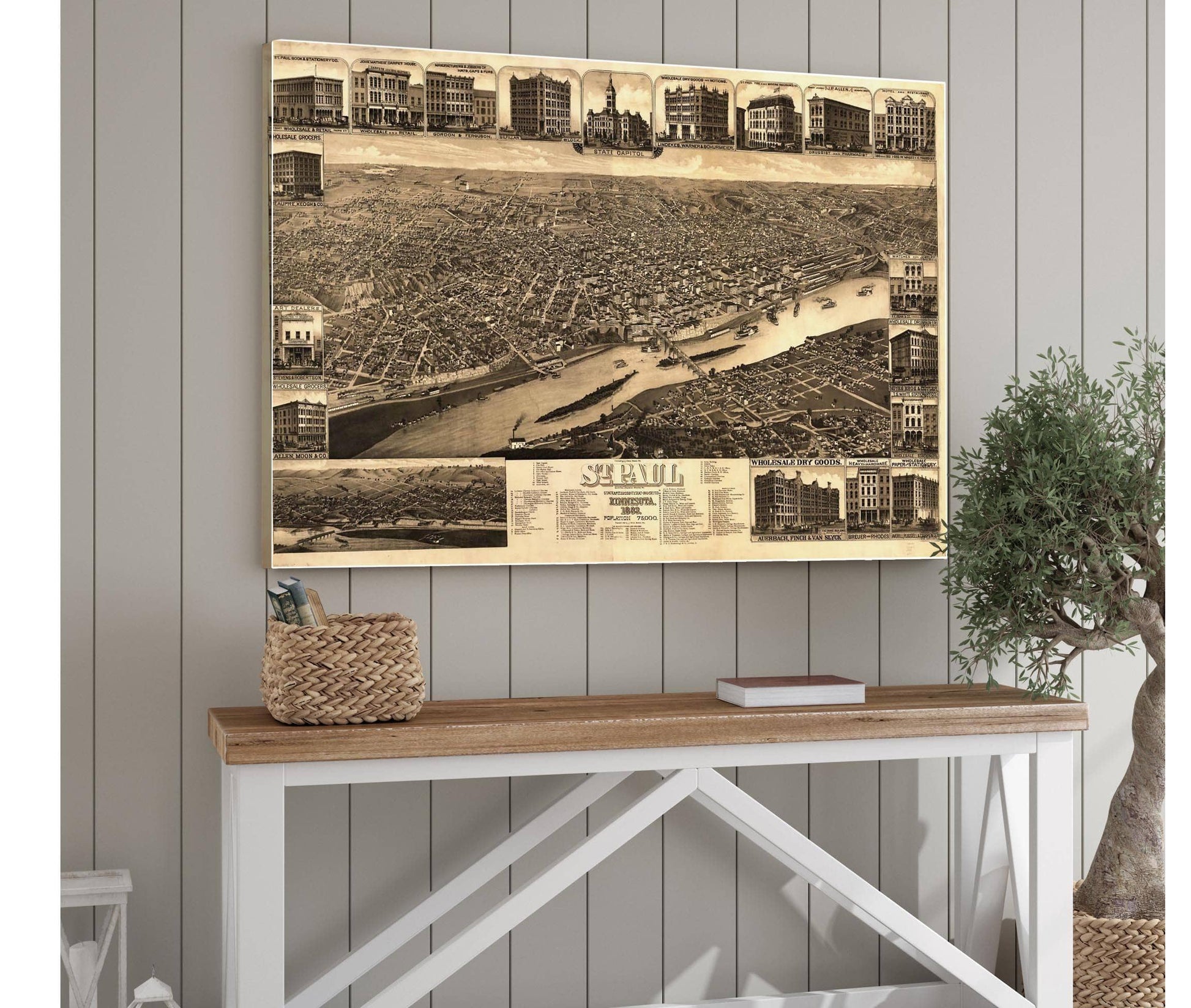 St Paul Minnesota 1883  State Capital And County Seat Of Ramsey Co  State Of Minnesota