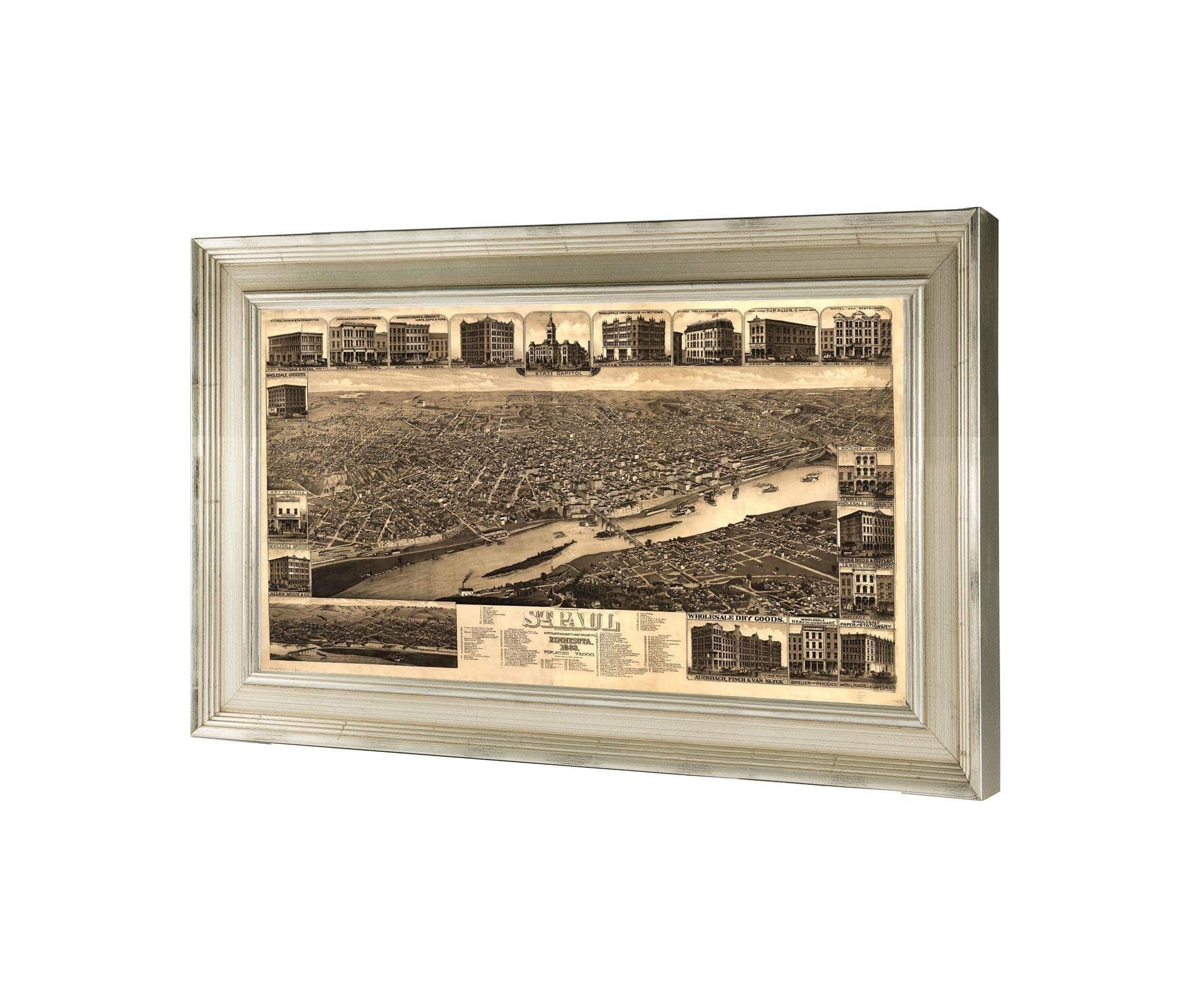St Paul Minnesota 1883  State Capital And County Seat Of Ramsey Co  State Of Minnesota