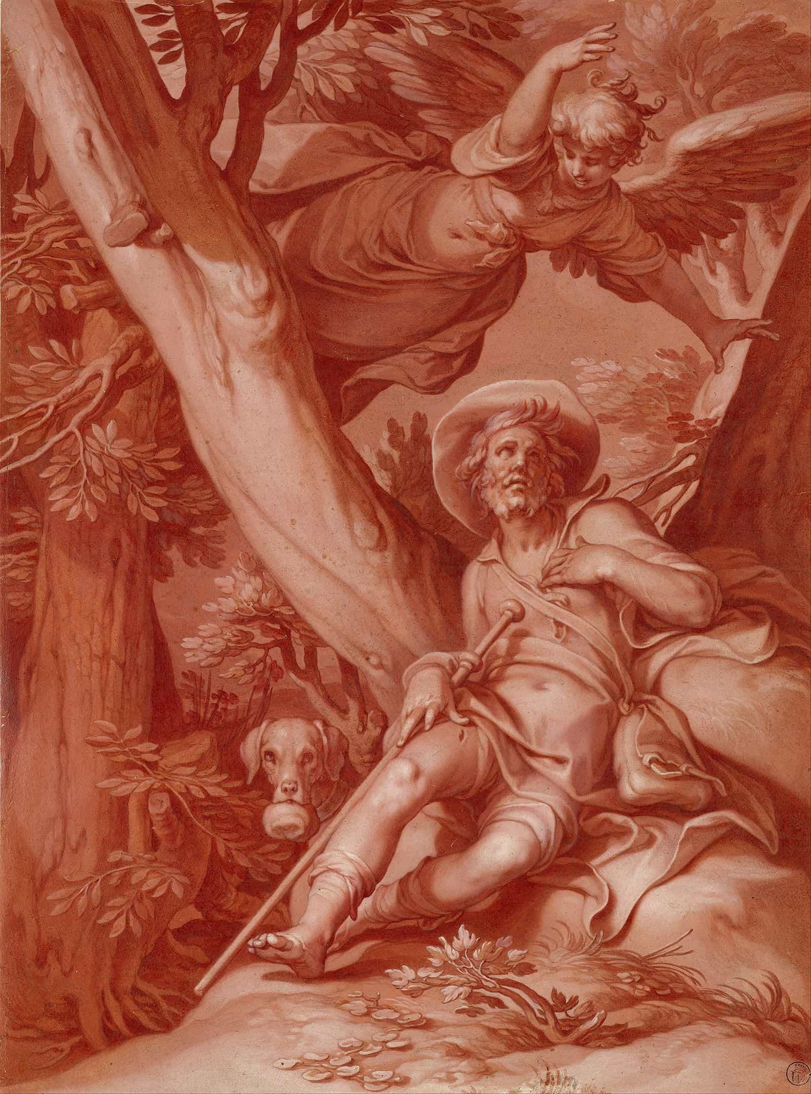 St Roch by Abraham Bloemaert