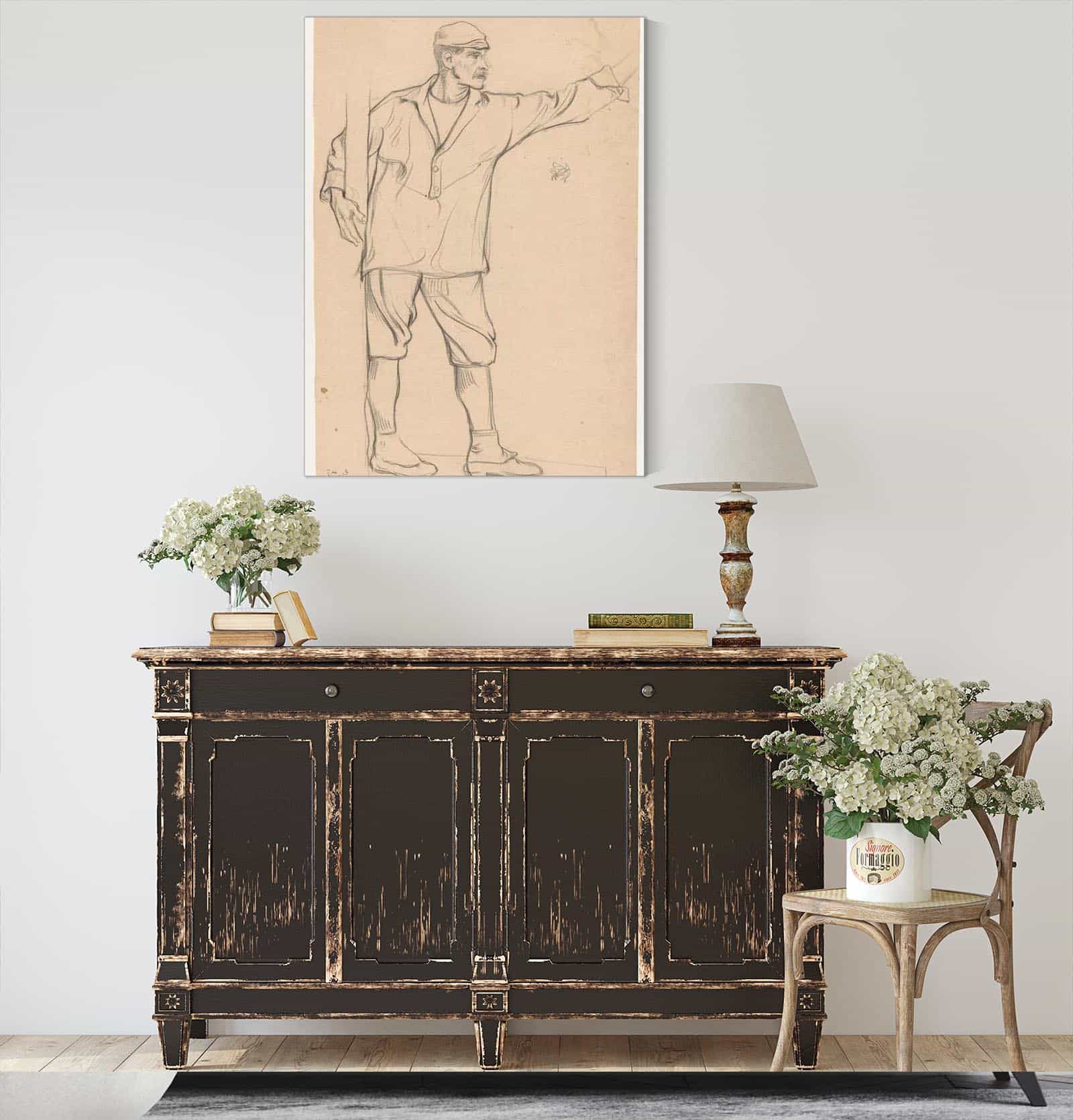 Staande Man Met Uitgestrekte Arm by Richard Nicolaus Roland Holst