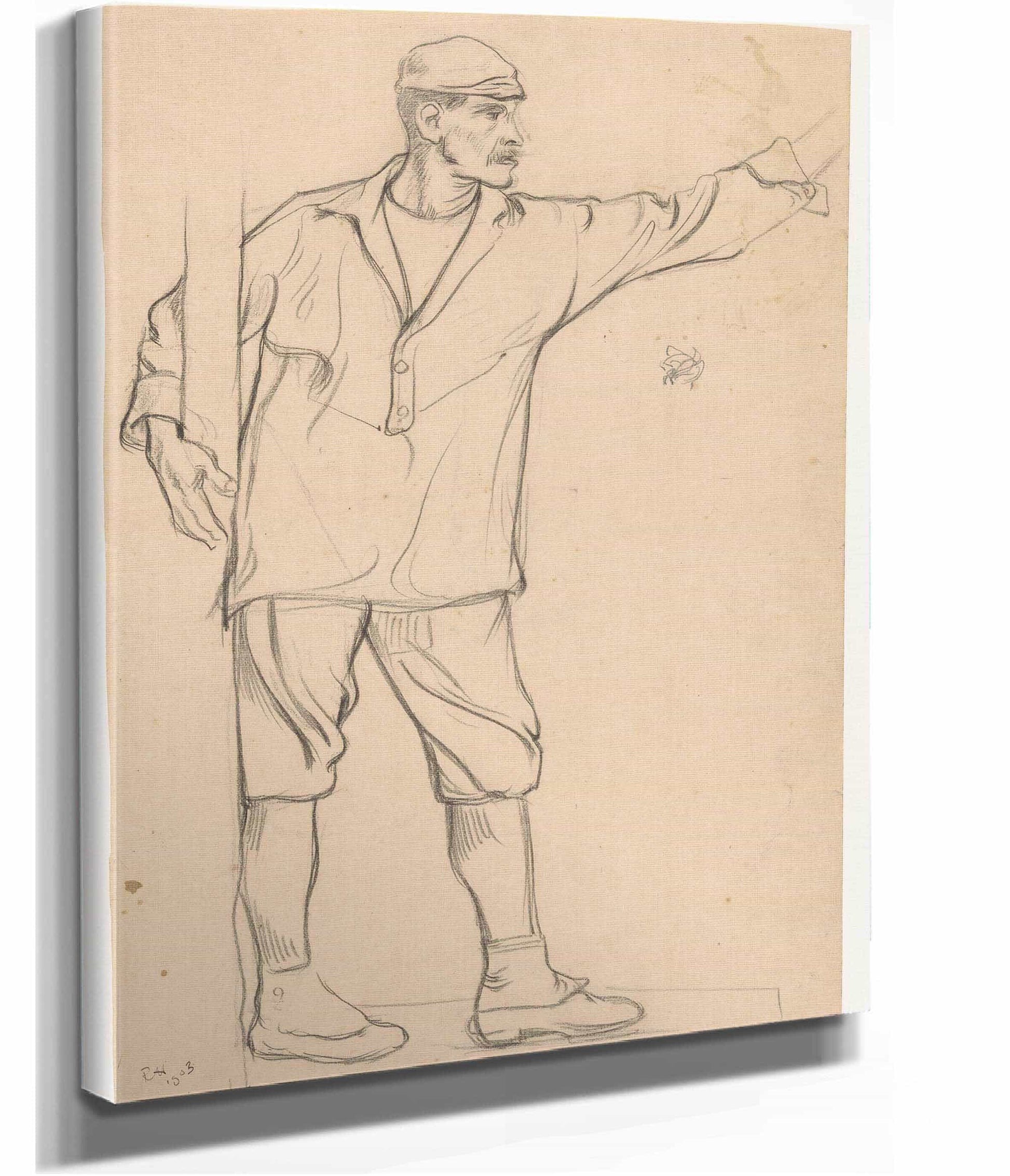 Staande Man Met Uitgestrekte Arm by Richard Nicolaus Roland Holst