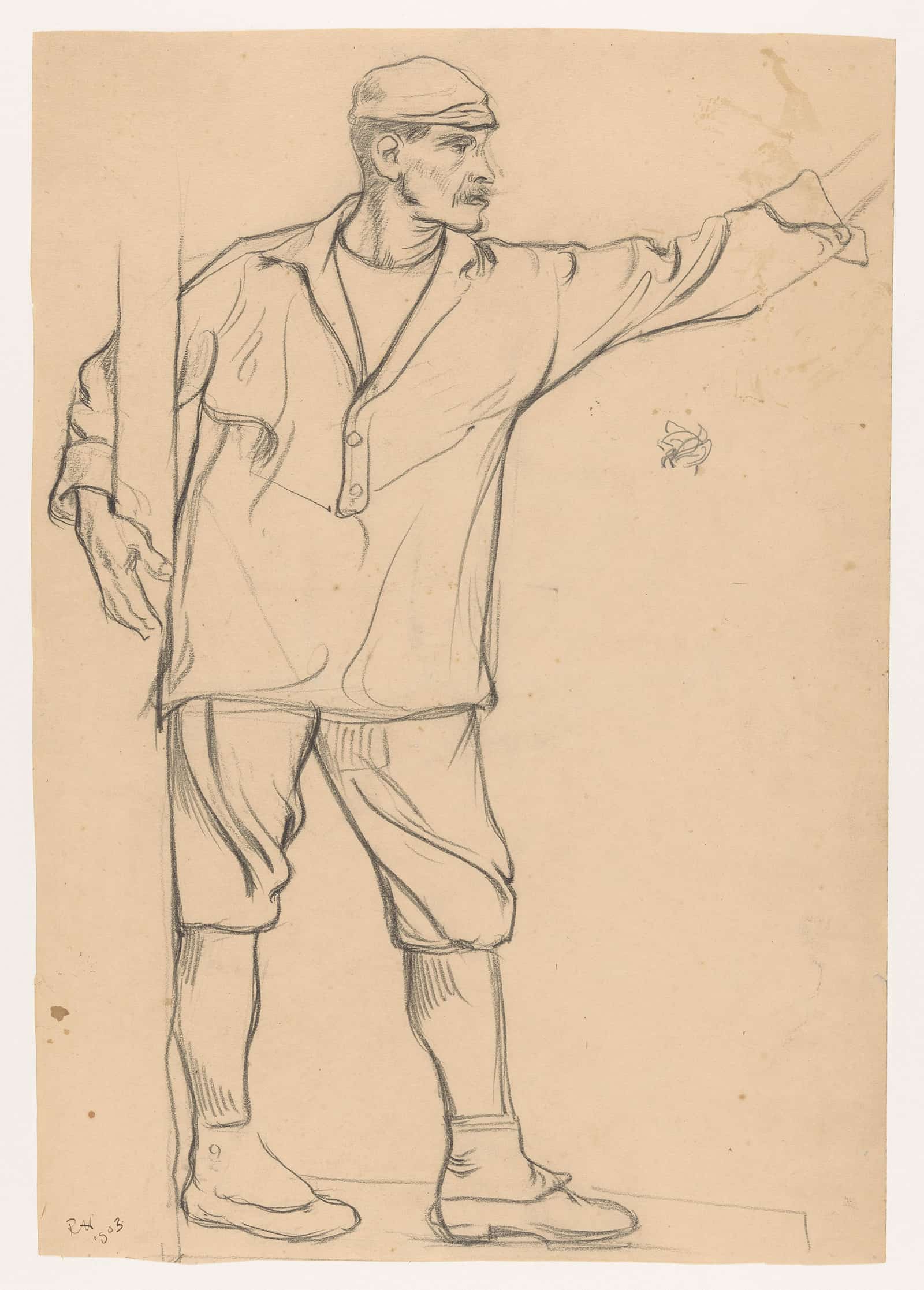 Staande Man Met Uitgestrekte Arm by Richard Nicolaus Roland Holst