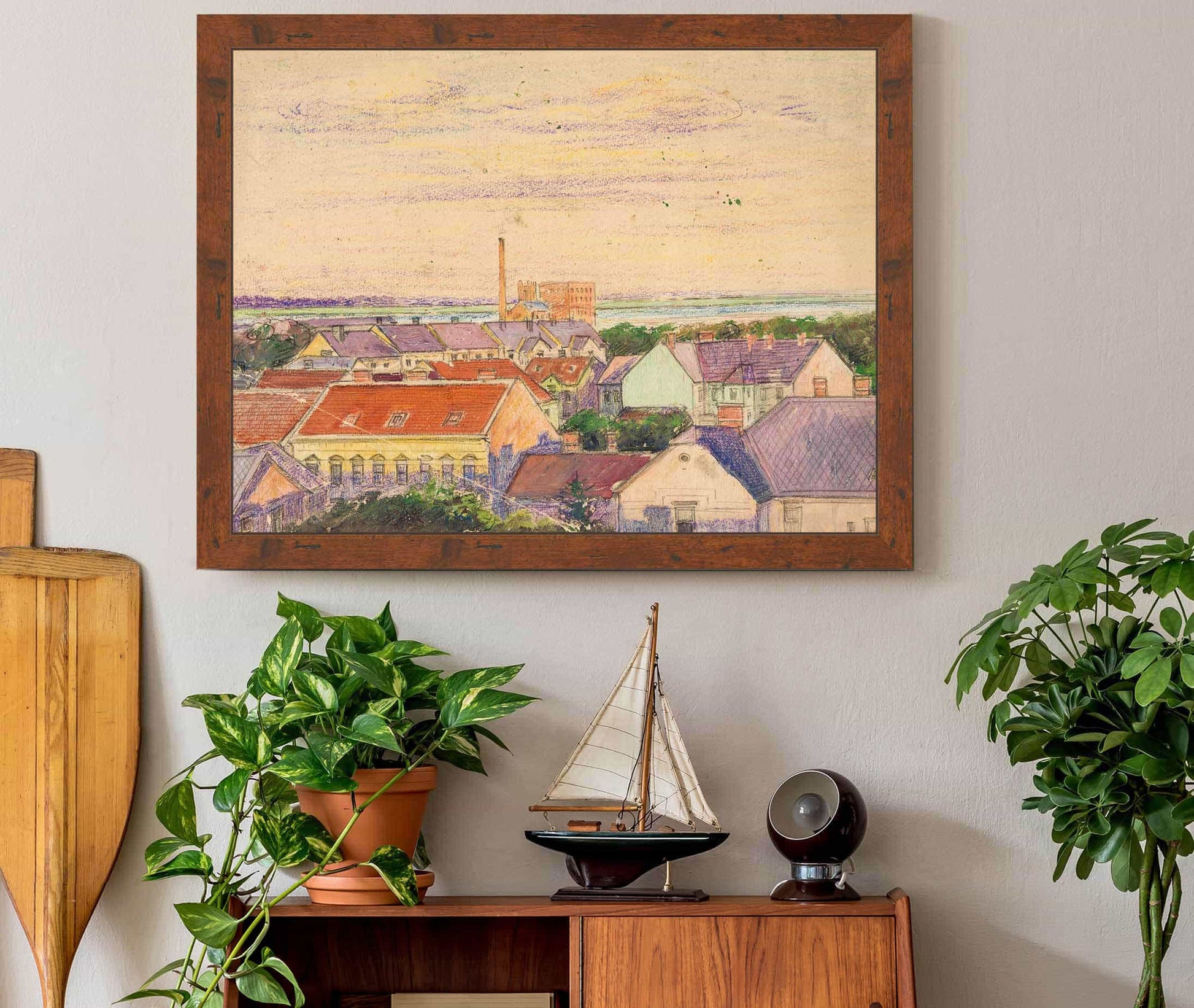 Stadtansicht by Egon Schiele