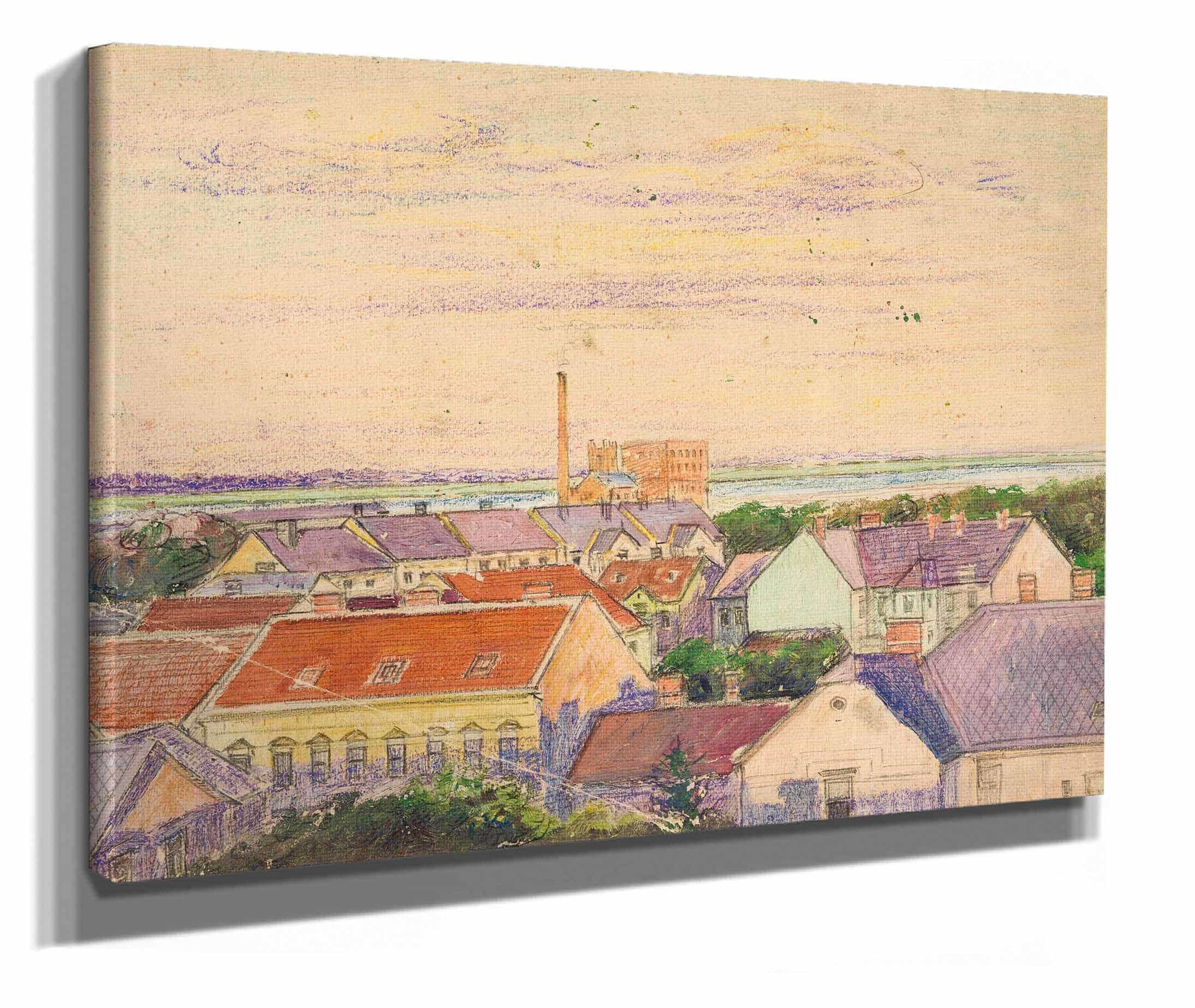 Stadtansicht by Egon Schiele