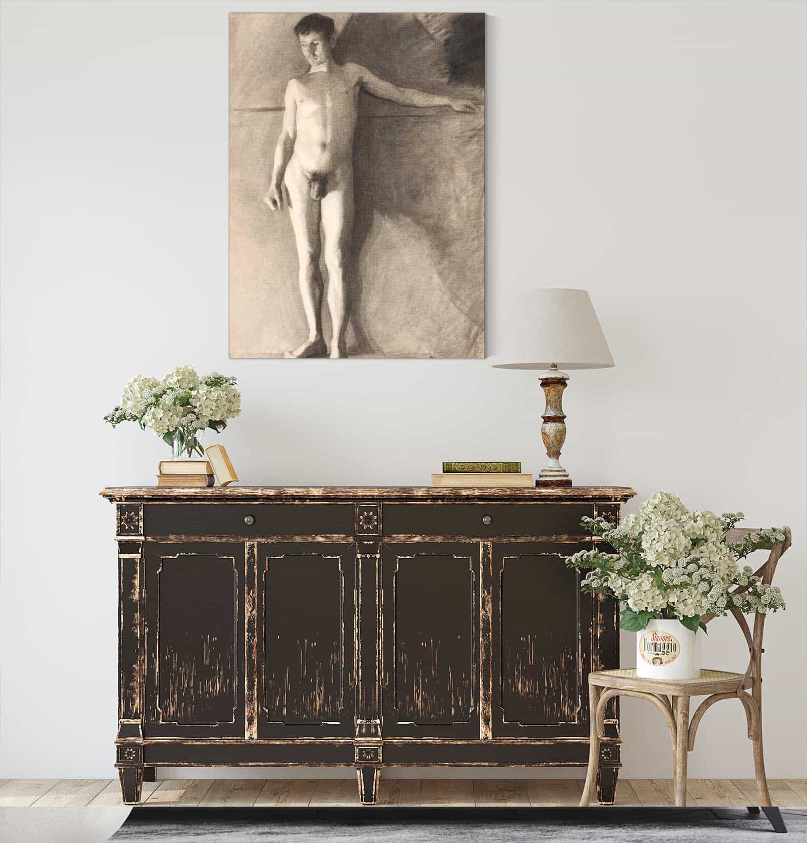 Staende Mandlig Model by Vilhelm Hammershoi