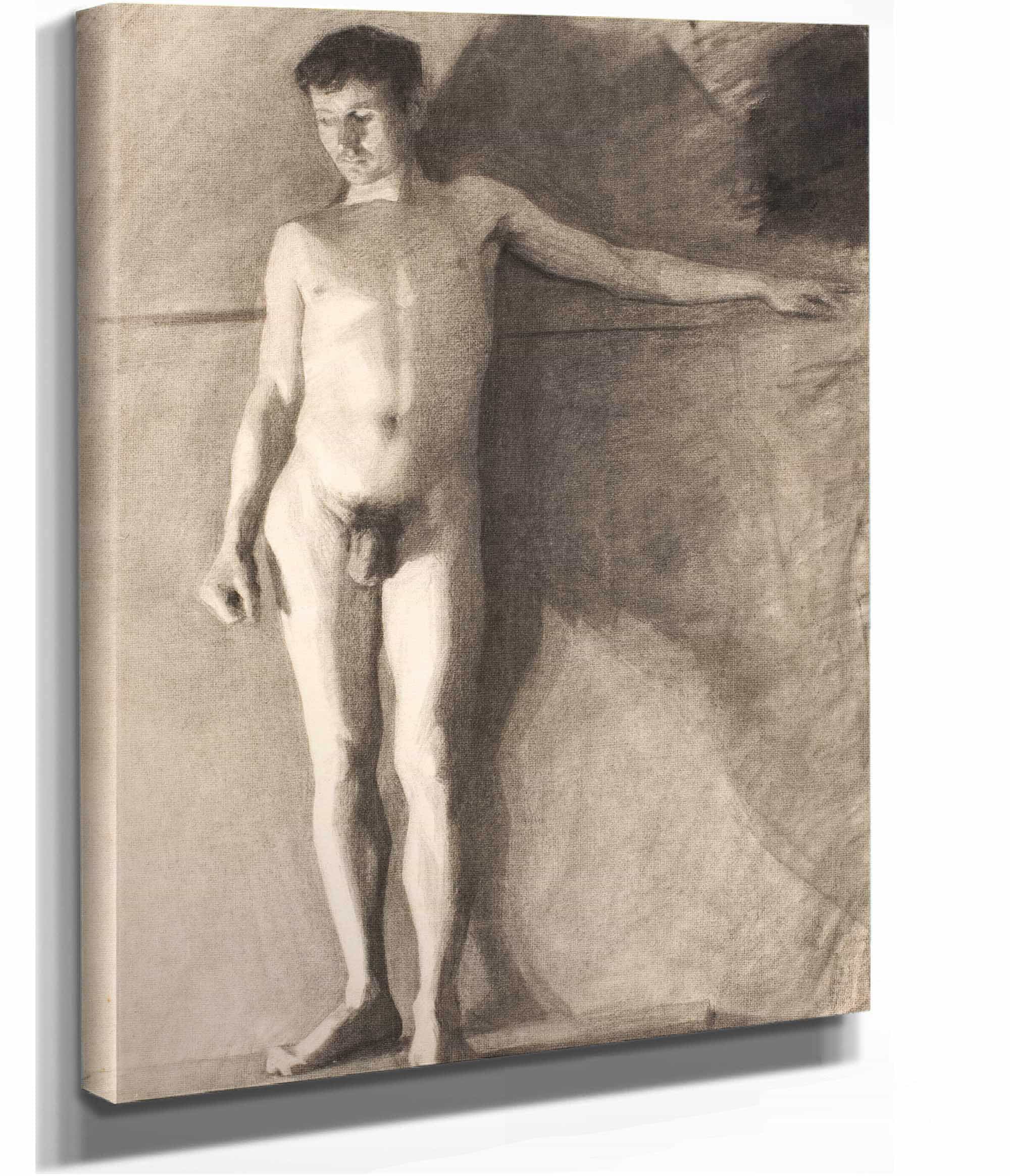 Staende Mandlig Model by Vilhelm Hammershoi