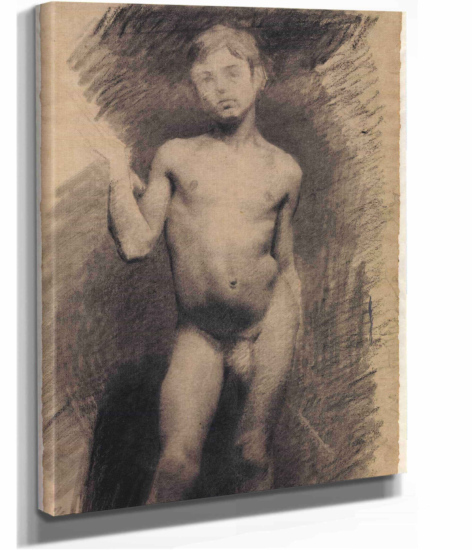Staende Nogen Dreng Modelstudie by Vilhelm Hammershoi