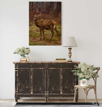 Stag In An Autumn Landscape by Rosa Bonheur