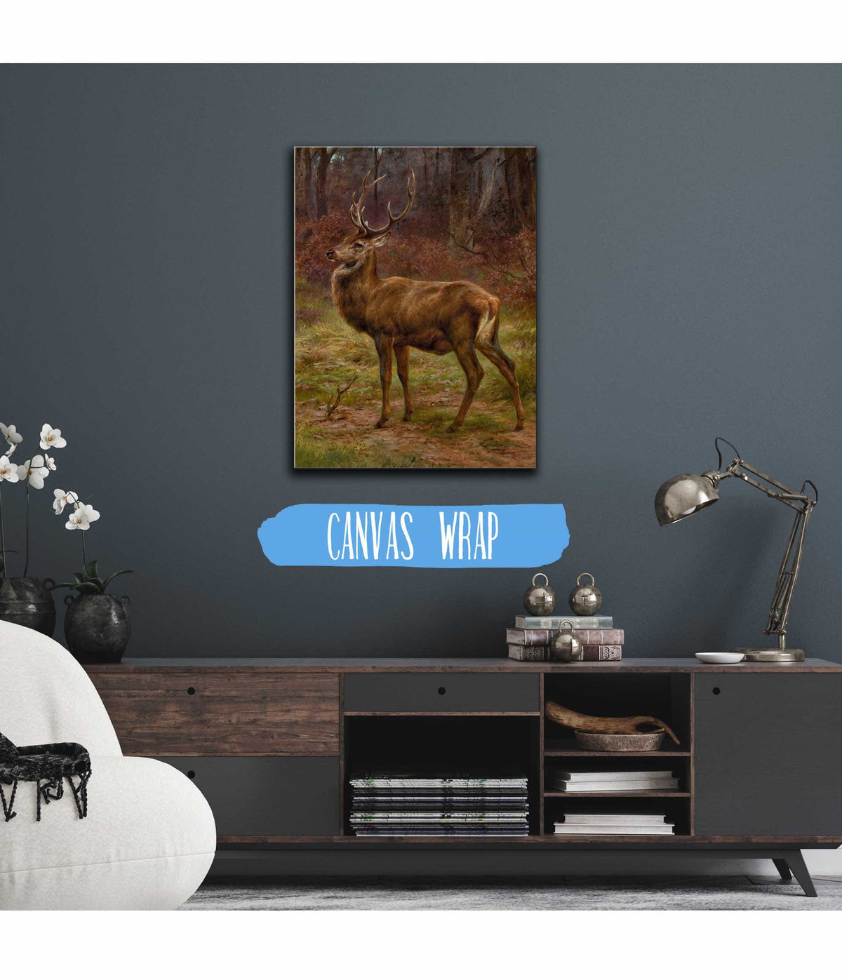 Stag In An Autumn Landscape by Rosa Bonheur