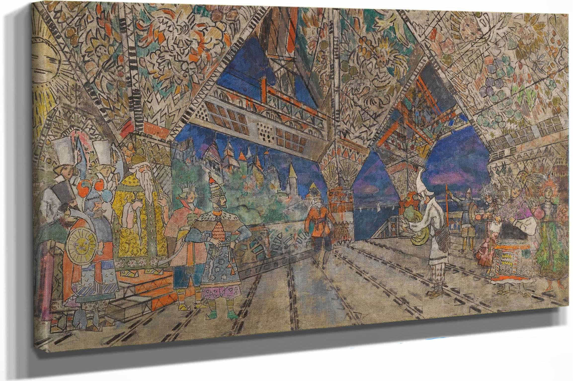 Stage Design For Le Coq Dor by Konstantin Alexeevich Korovin