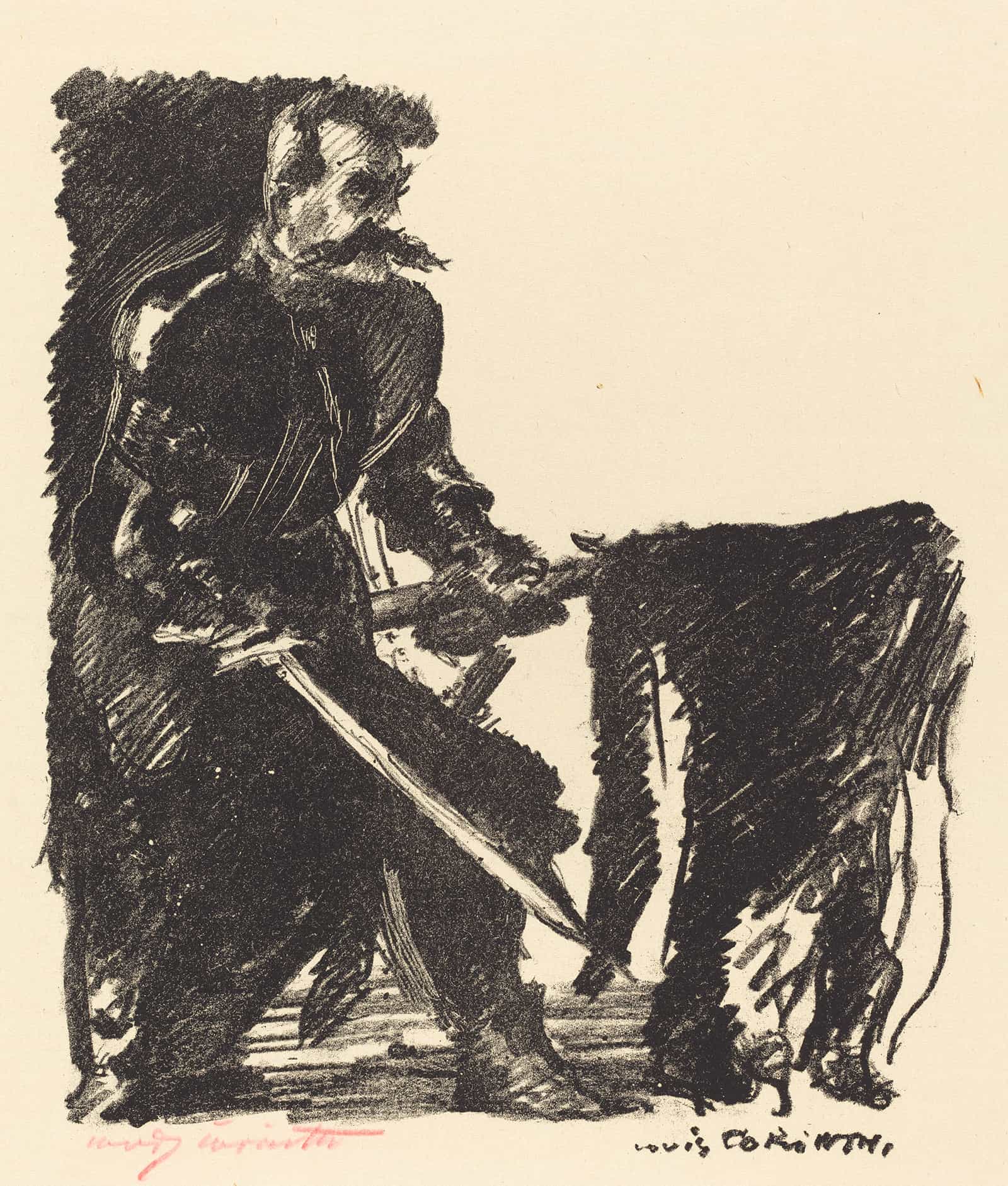 Standard Bearer Bannertrager by Lovis Corinth