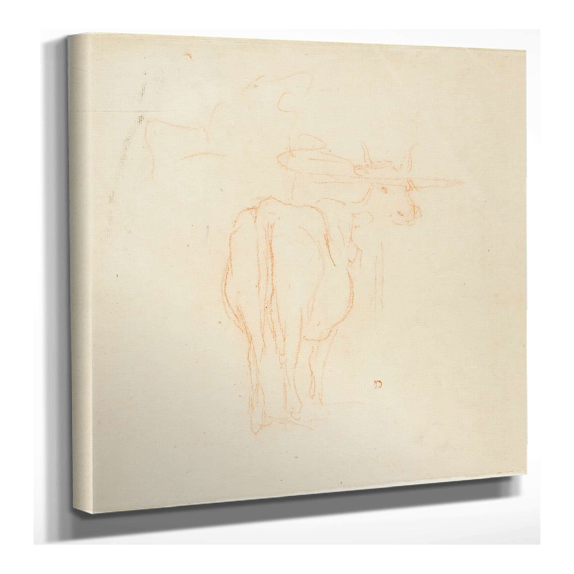Standing Cattle by Charles Francois Daubigny
