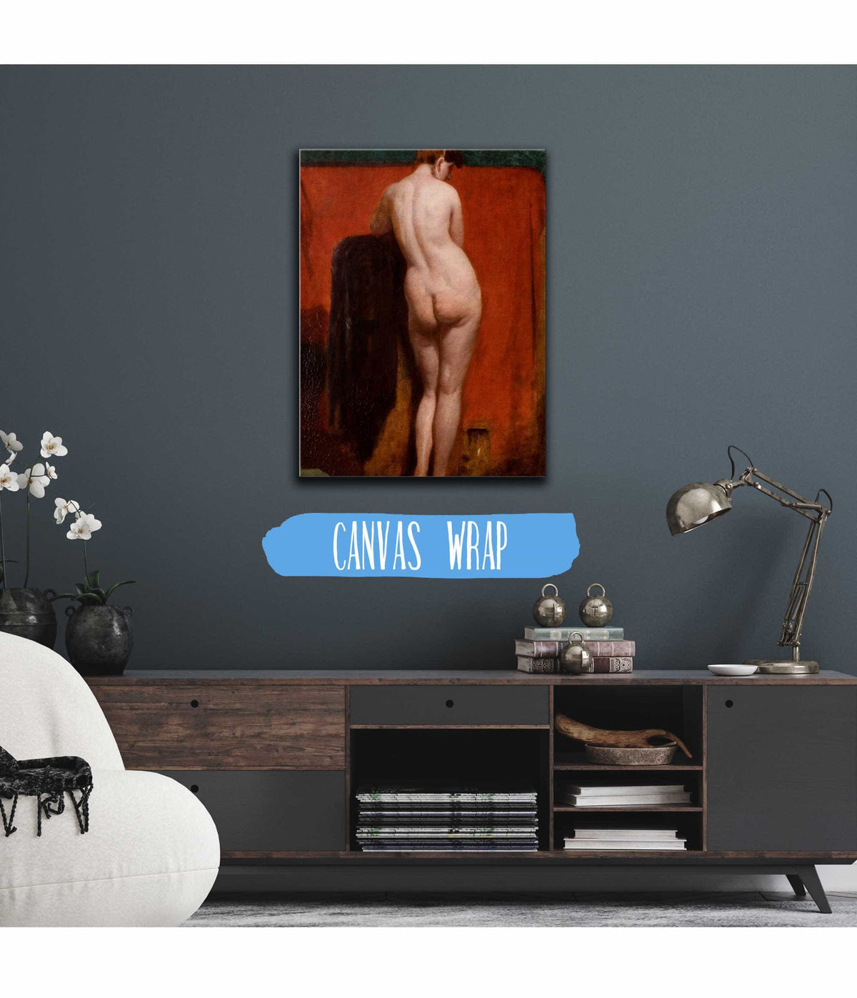 Standing Female Nude And Circa by William Etty