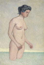 Standing Female Swimmer In Profile by Felix Vallotton