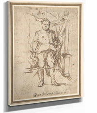 Standing Male Figure Study For A Portrait   by Bartolome Esteban Murillo