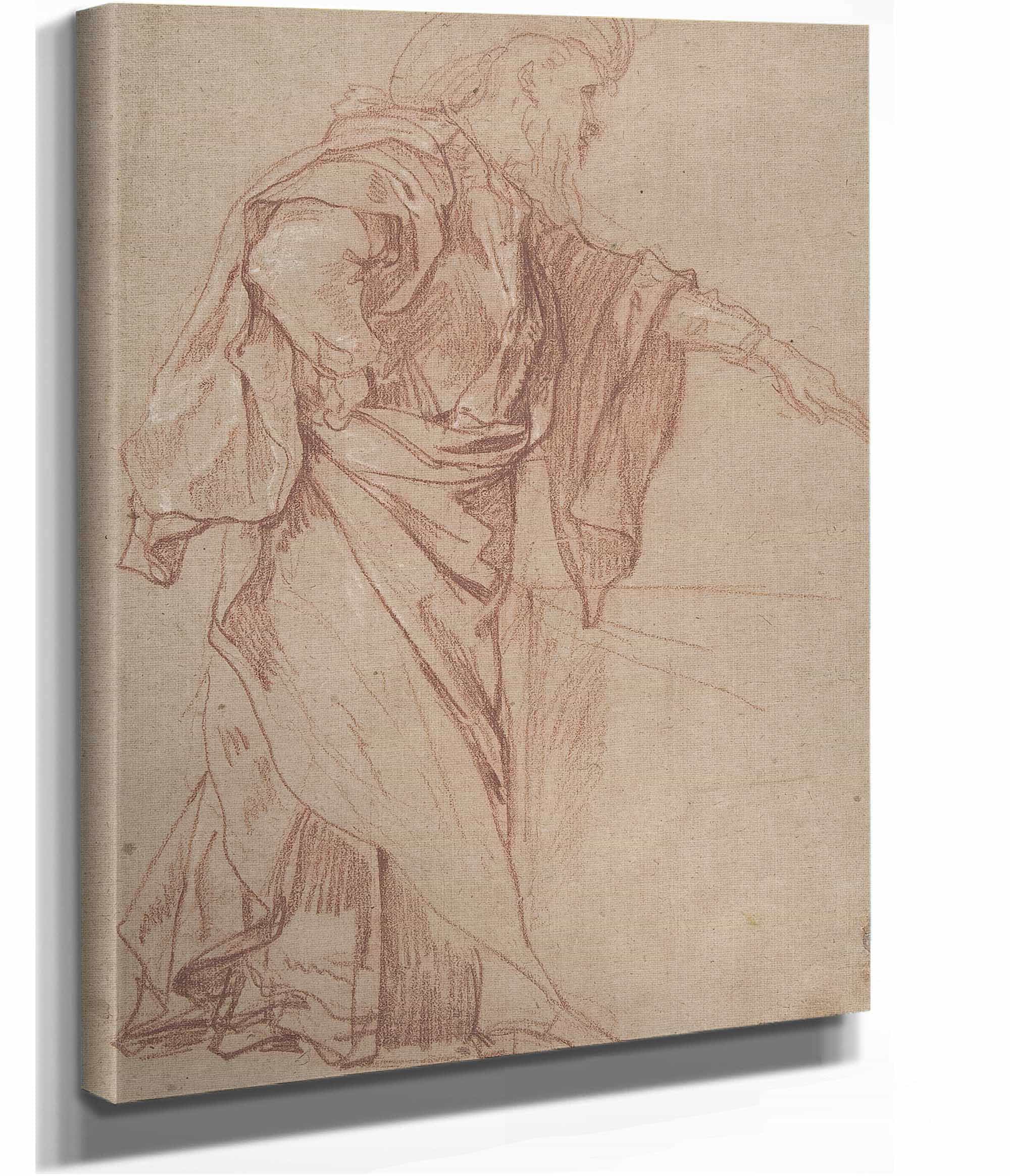 Standing Male Figure With Left Arm Extended Th Century by Charles Joseph Natoire