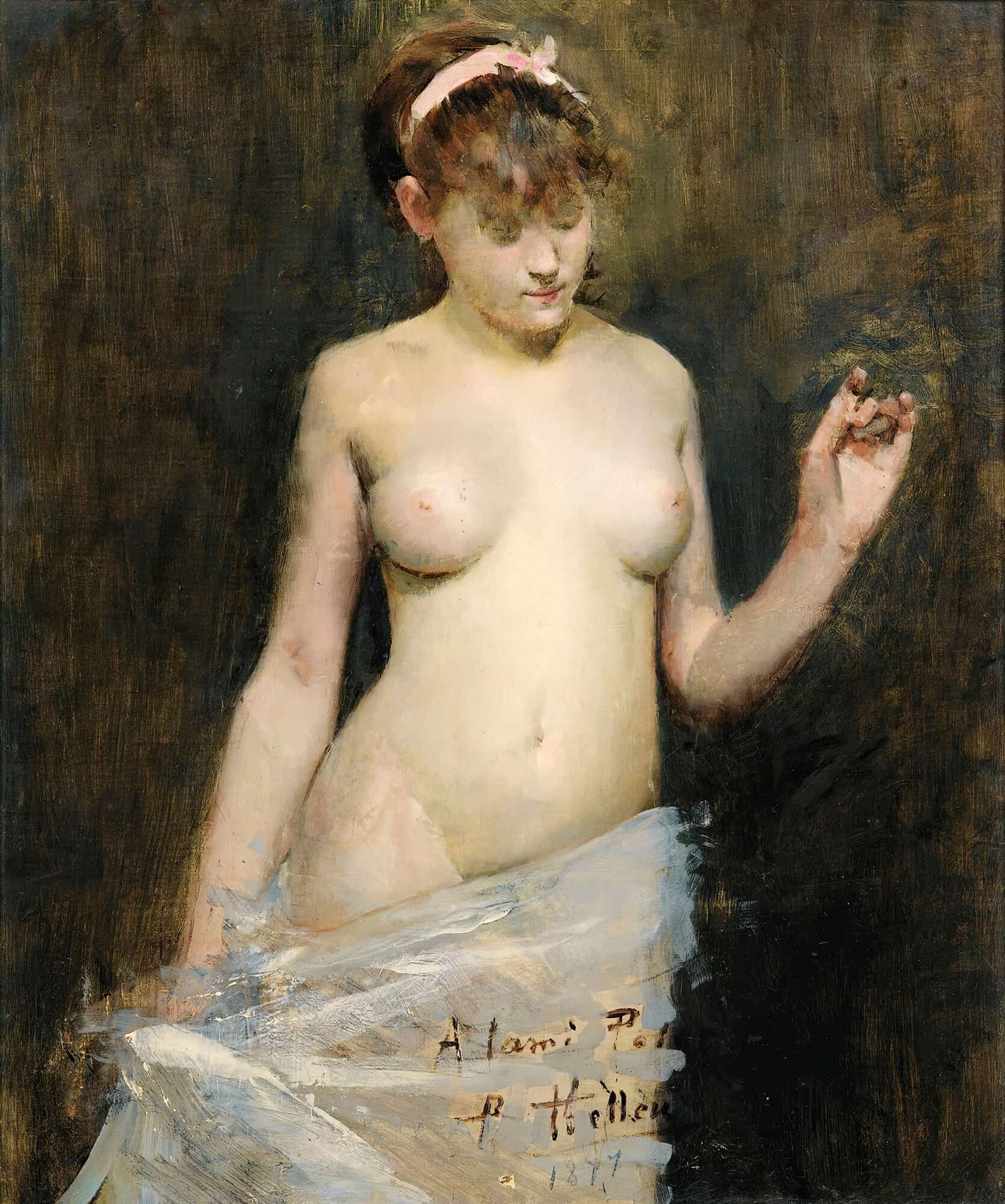 Standing Nude by Paul Cesar Helleu