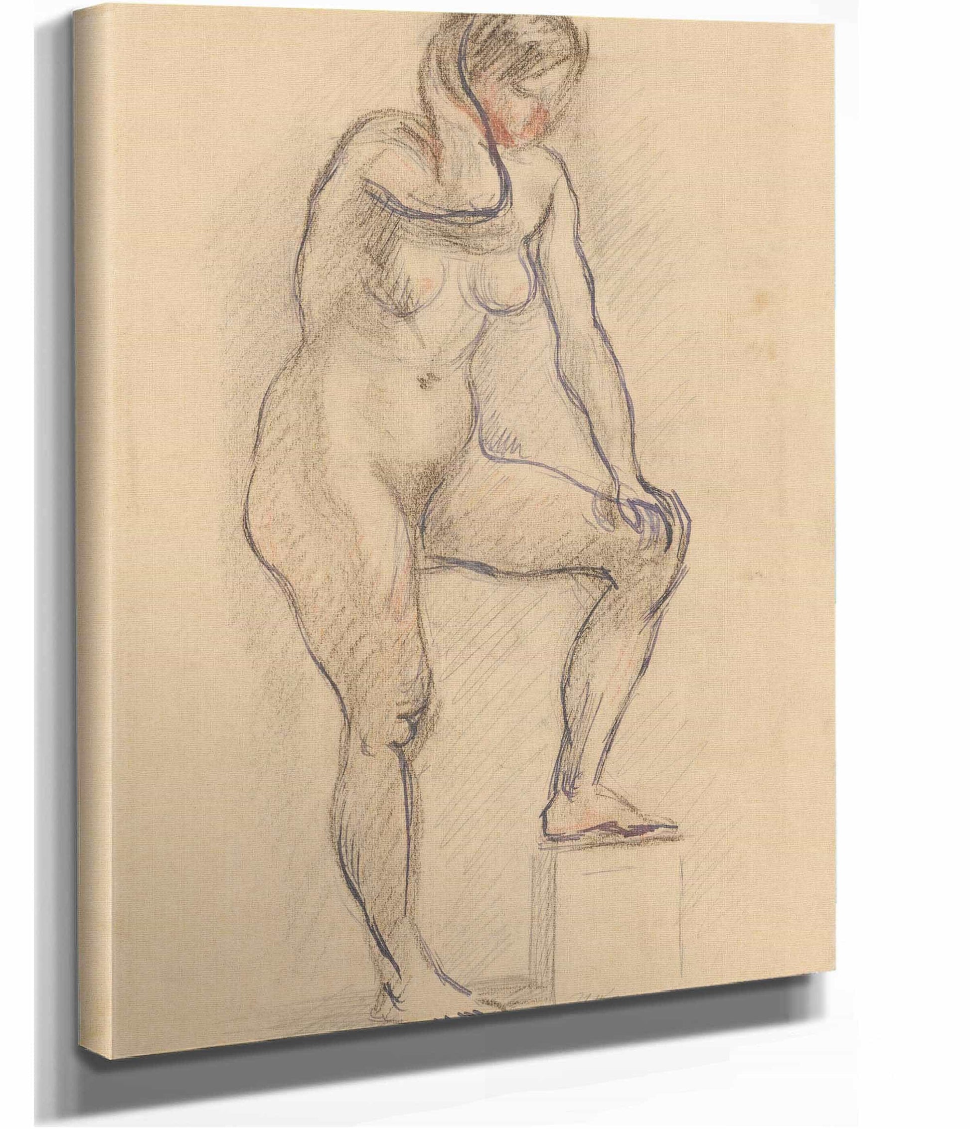 Standing Nude  by Zygmunt Waliszewski