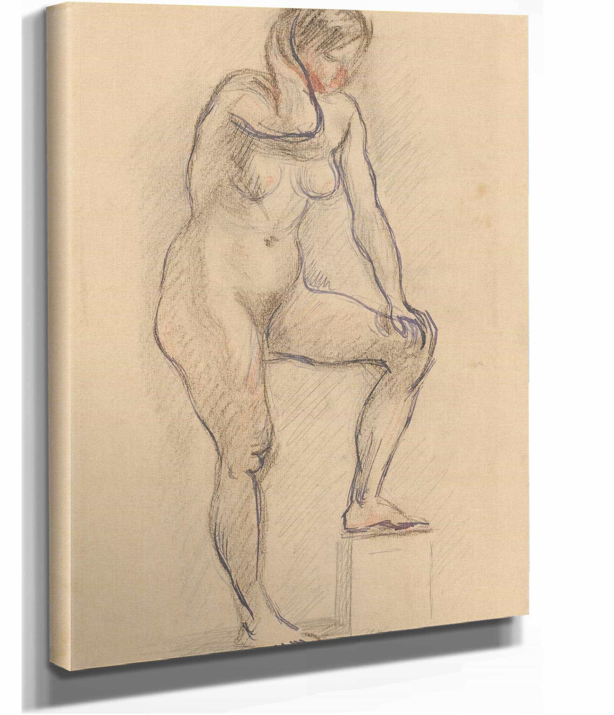 Standing Nude  by Zygmunt Waliszewski