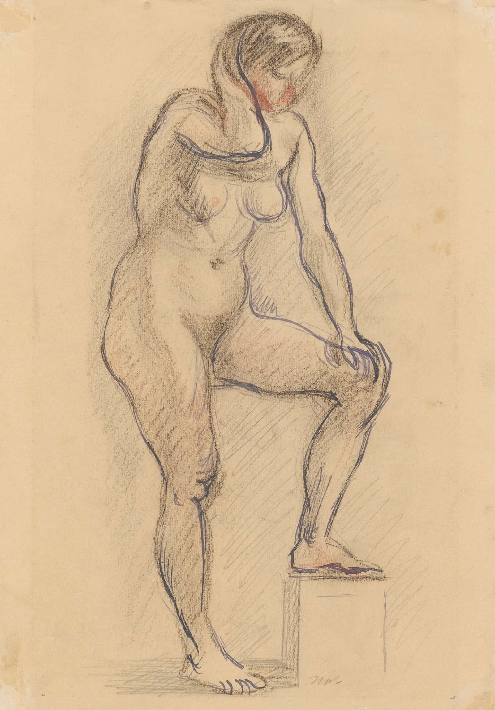 Standing Nude  by Zygmunt Waliszewski