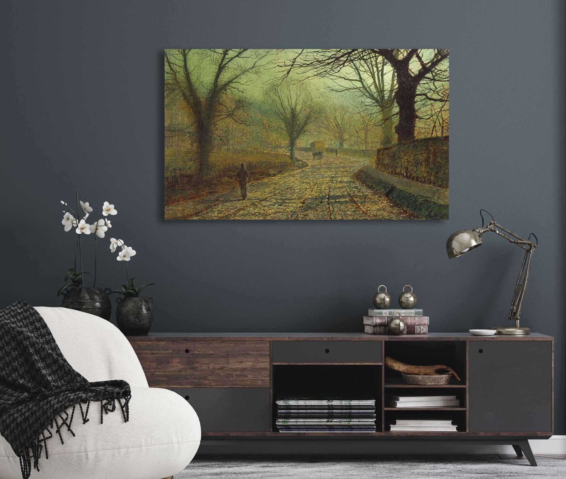 Stapleton Park Near Pontefract by John Atkinson Grimshaw