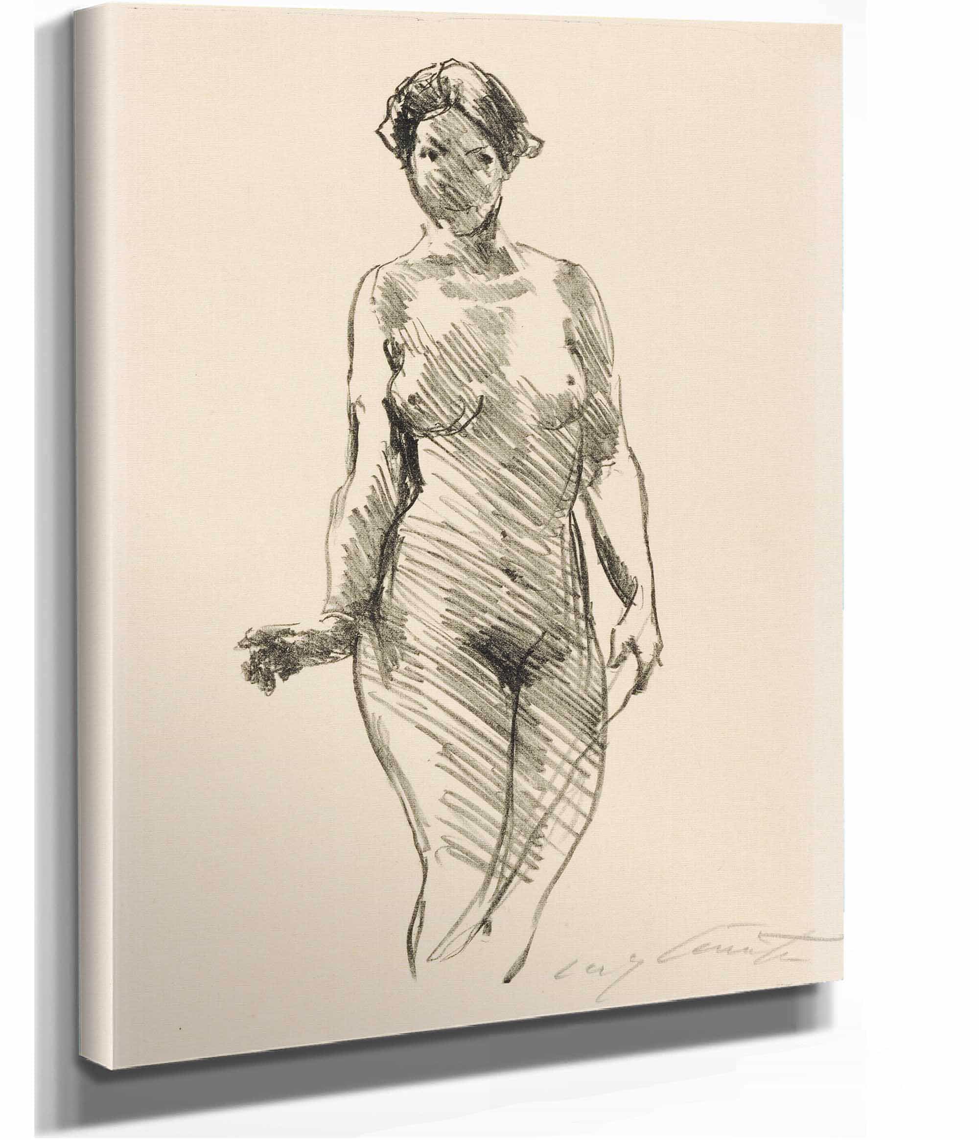 Stehender Akt by Lovis Corinth