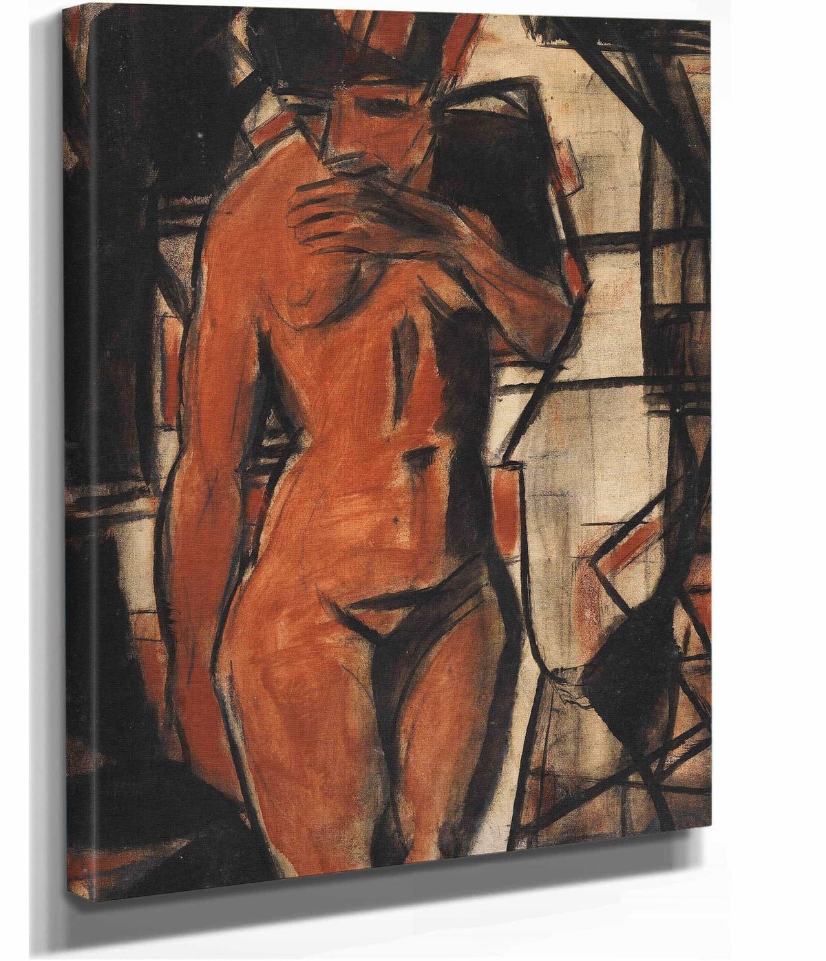 Stehender Weiblicher Akt by Christian Rohlfs