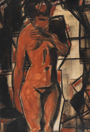Stehender Weiblicher Akt by Christian Rohlfs