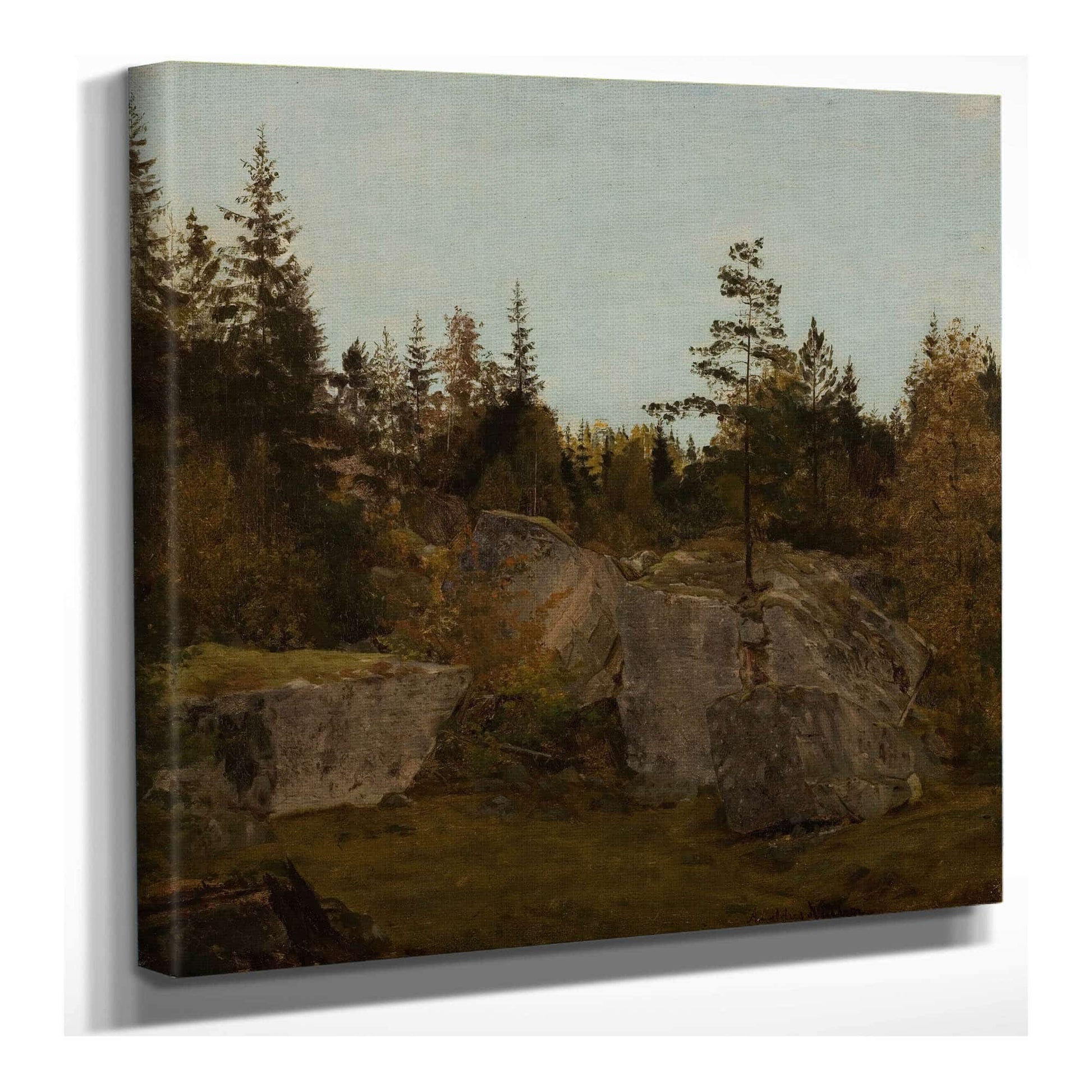 Stenstudie. Bjelland Mandal by Amaldus Nielsen