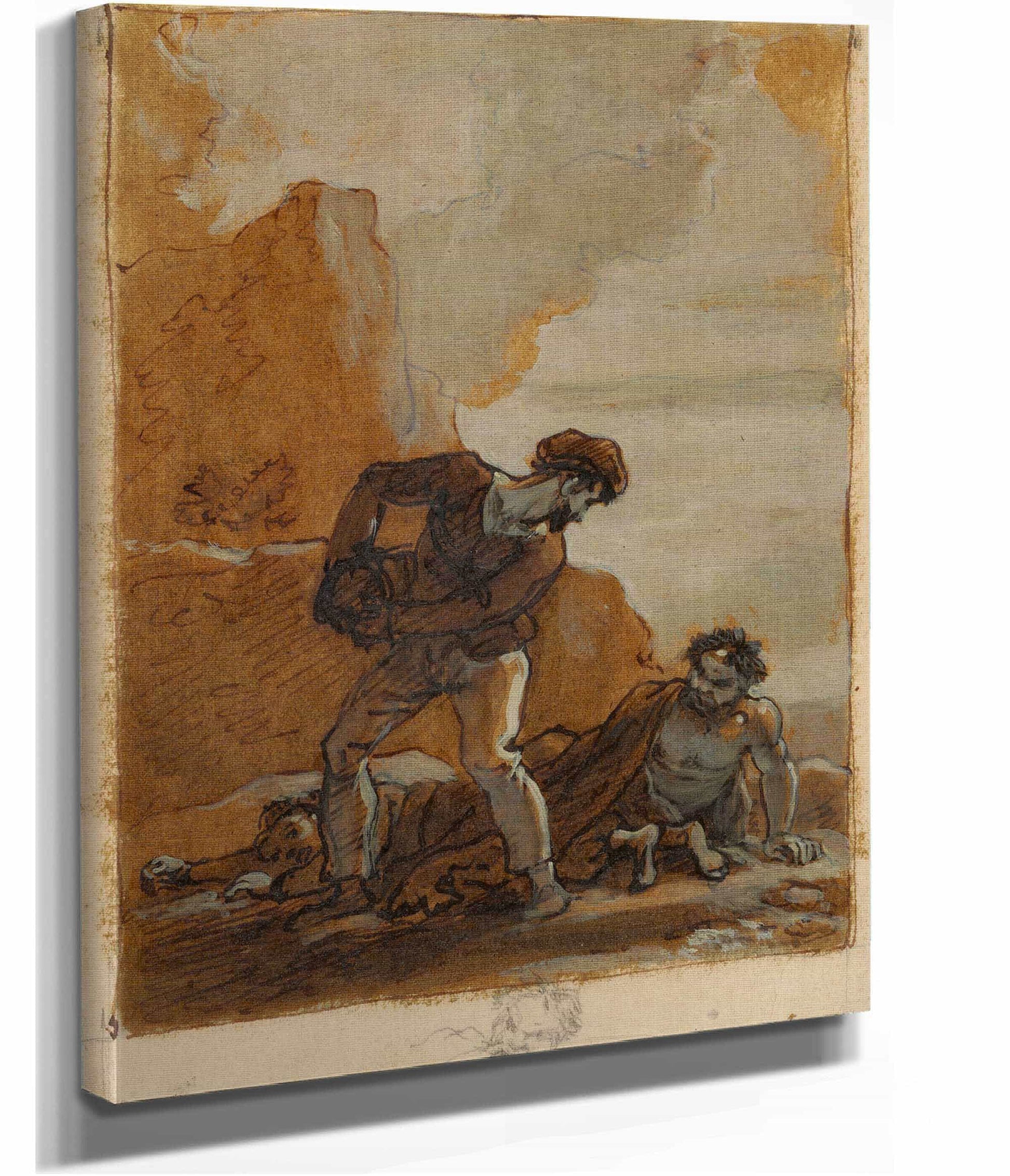 Stephano And Trinculo With Caliban by Robert Smirke