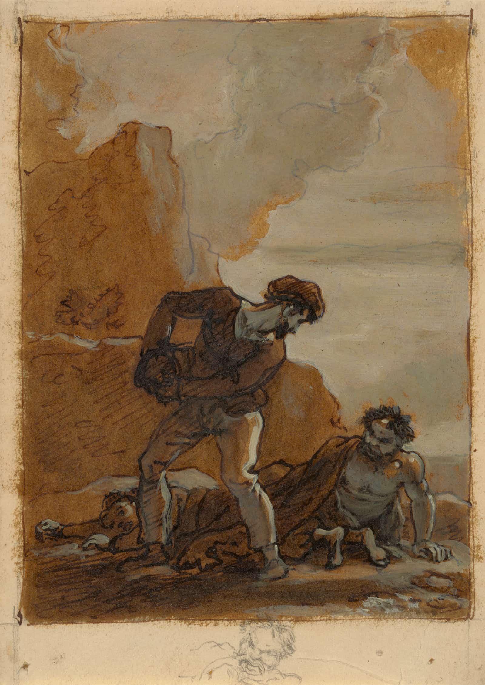 Stephano And Trinculo With Caliban by Robert Smirke