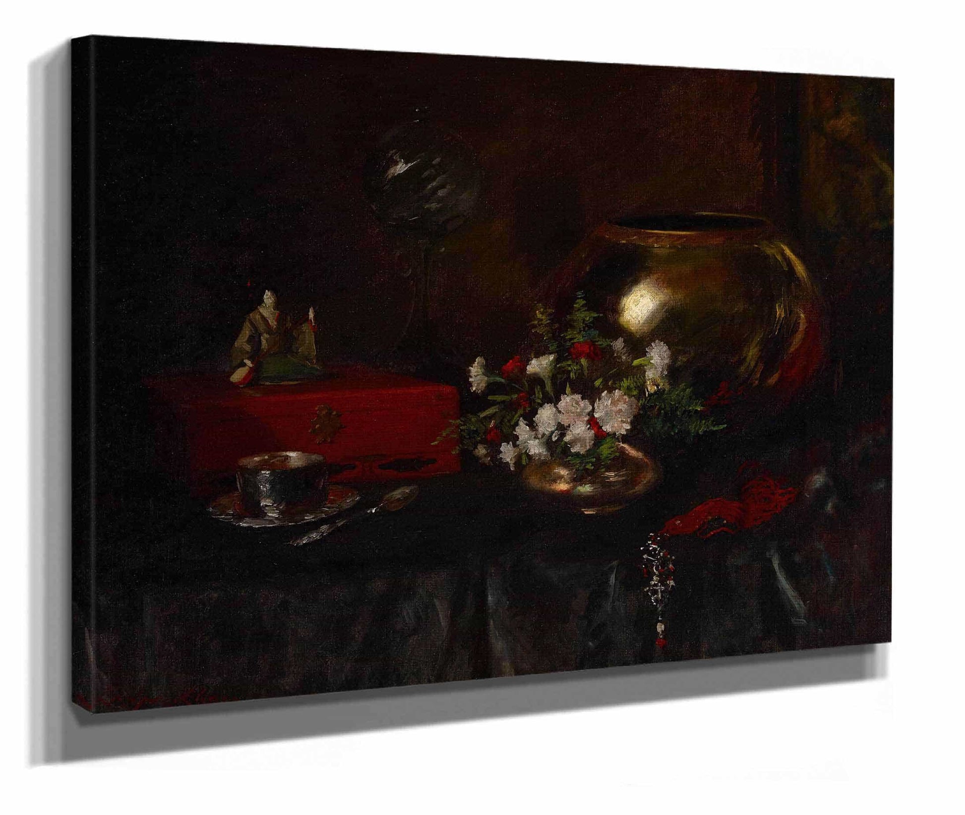 Still Life Brass Bowl by William Merritt Chase