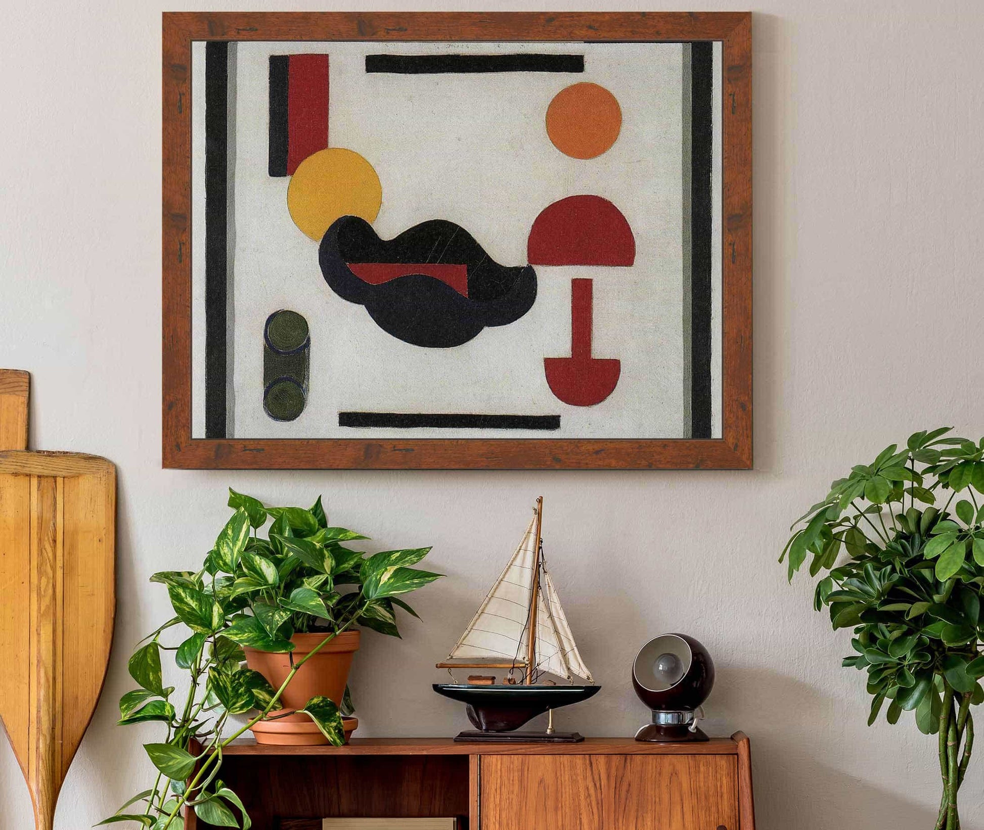Still Life Composition V Between And by Theo Van Doesburg